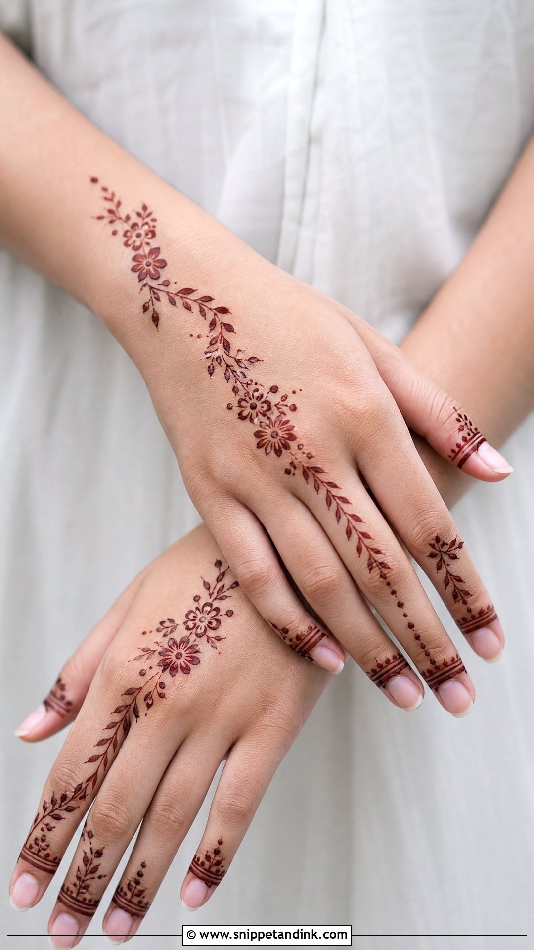 Minimal Mehndi Invitation Card Template - Snippet and Ink - 25 Mehndi Invitation Cards Template Ideas