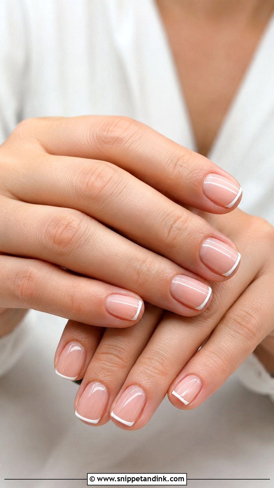 Minimal Micro French Wedding Nails - Snippet and Ink - 20 Nails Art for Wedding