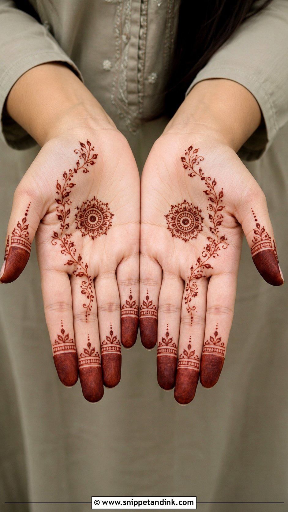 Minimal Palm Mehndi Design - Snippet and Ink - 35 Unique Palm Mehndi Design Ideas