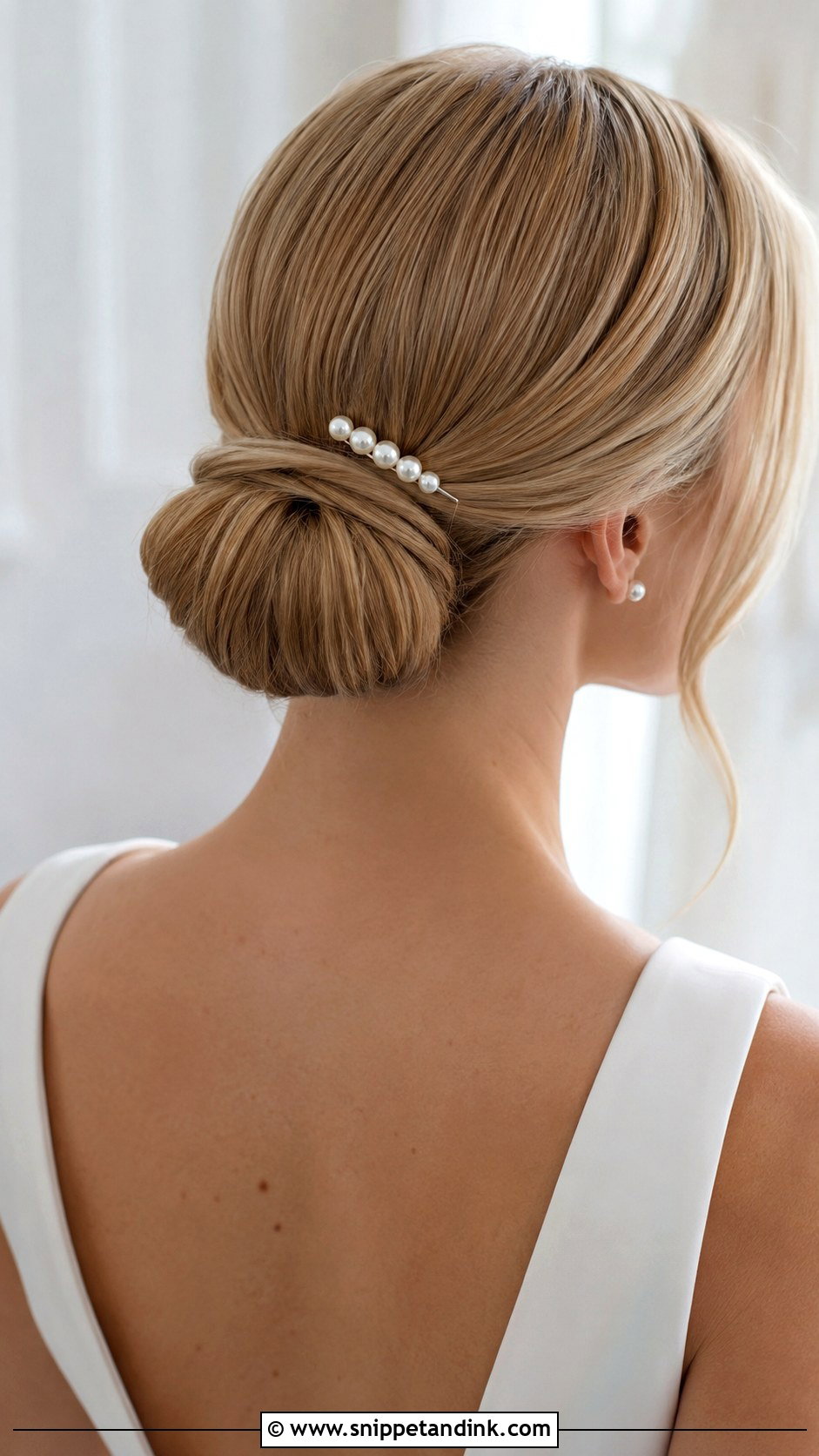 Minimal Pearl Bridal Hair Comb - Snippet and Ink - 15 Pearl Bridal Hair Combs