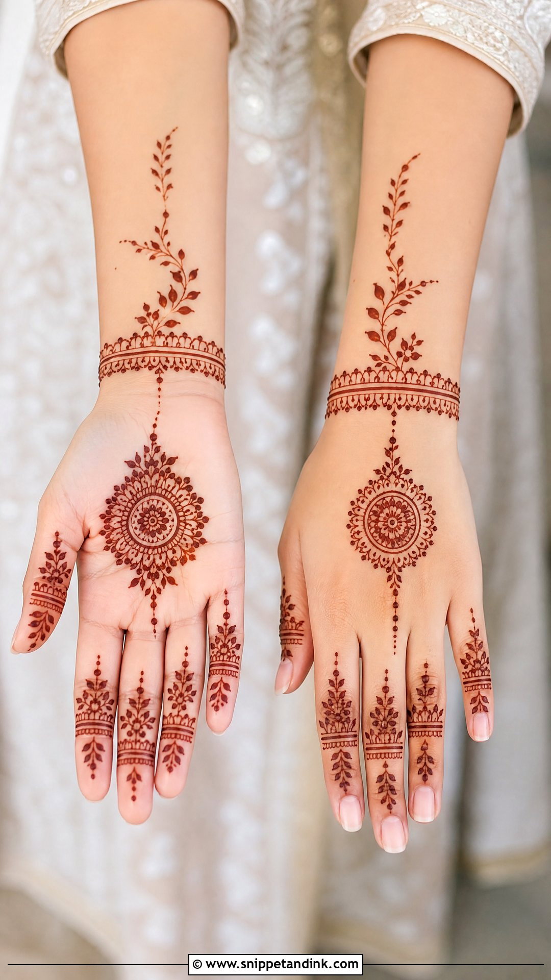 Minimal Shaadi Mehndi Design - Snippet and Ink - 20 Shaadi Mehndi Design Ideas