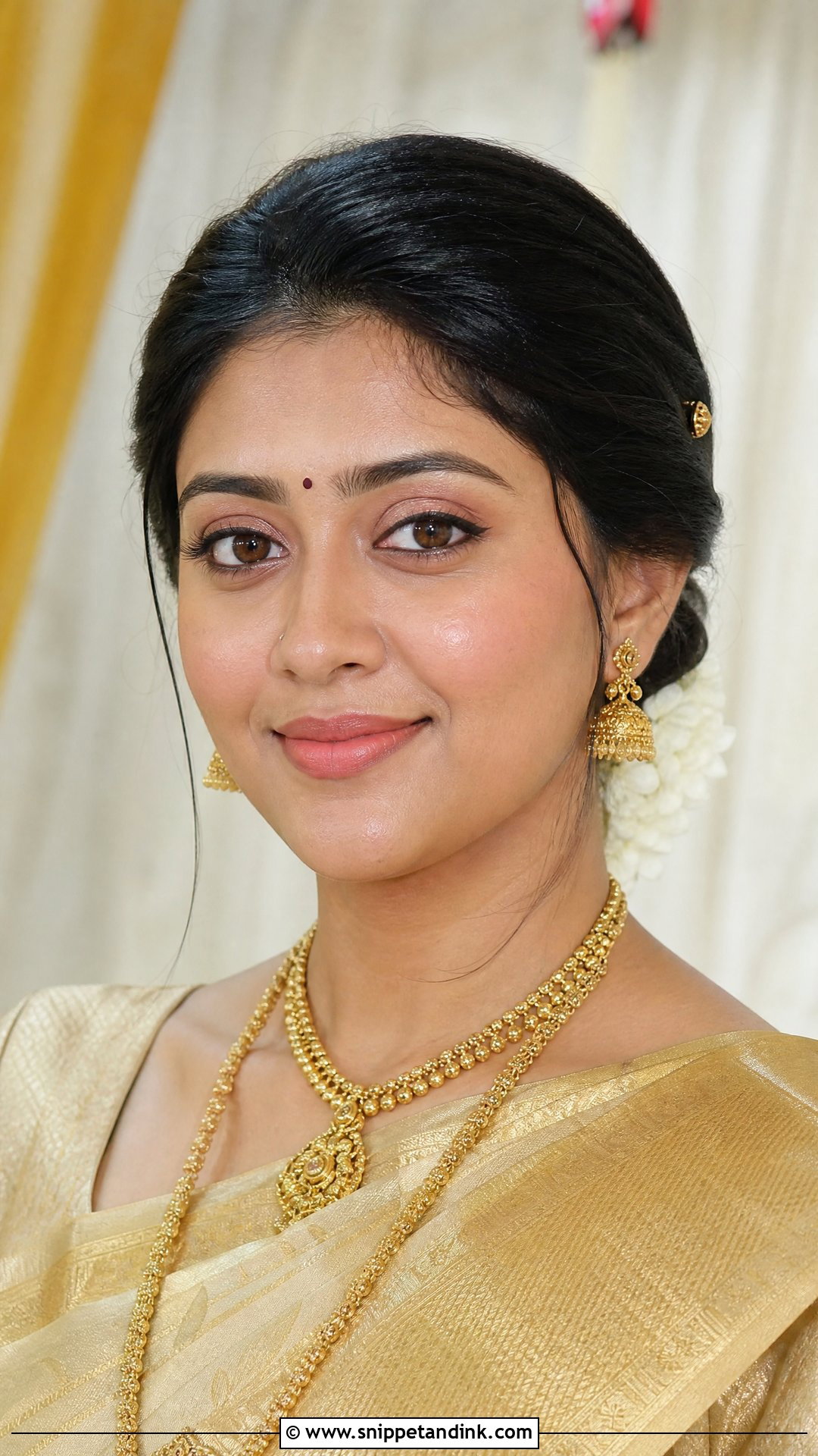 Minimal South Indian Bridal Makeup - Snippet and Ink - 25 South Indian Bridal Makeup Ideas