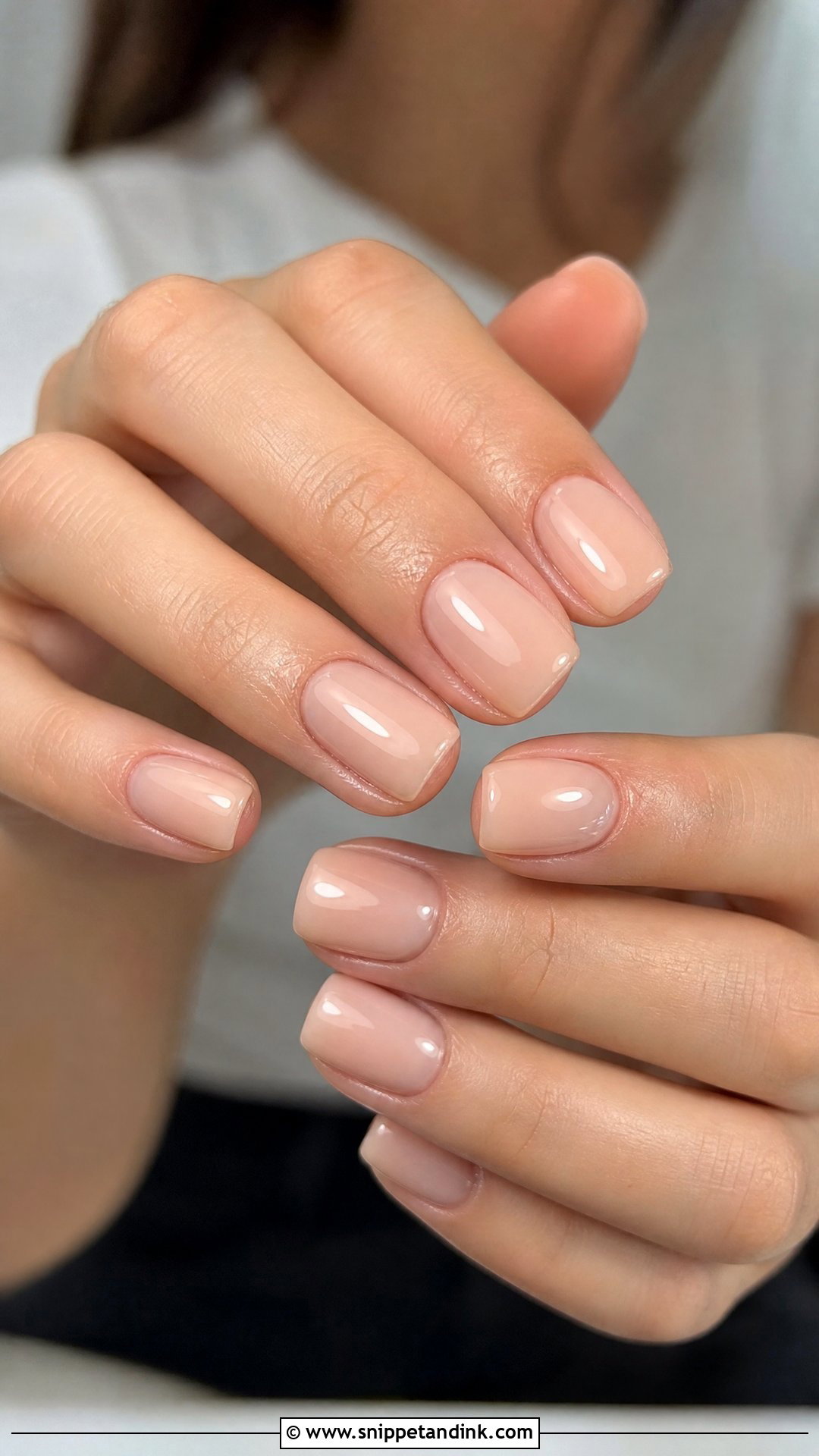 Minimal Square Bridal Nails - Snippet and Ink - 25 Square Bridal Nails