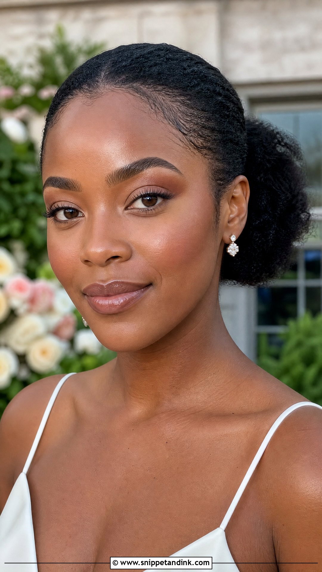 Minimal Wedding Makeup For Black Women - Snippet and Ink - 20 Wedding Makeup for Black Women