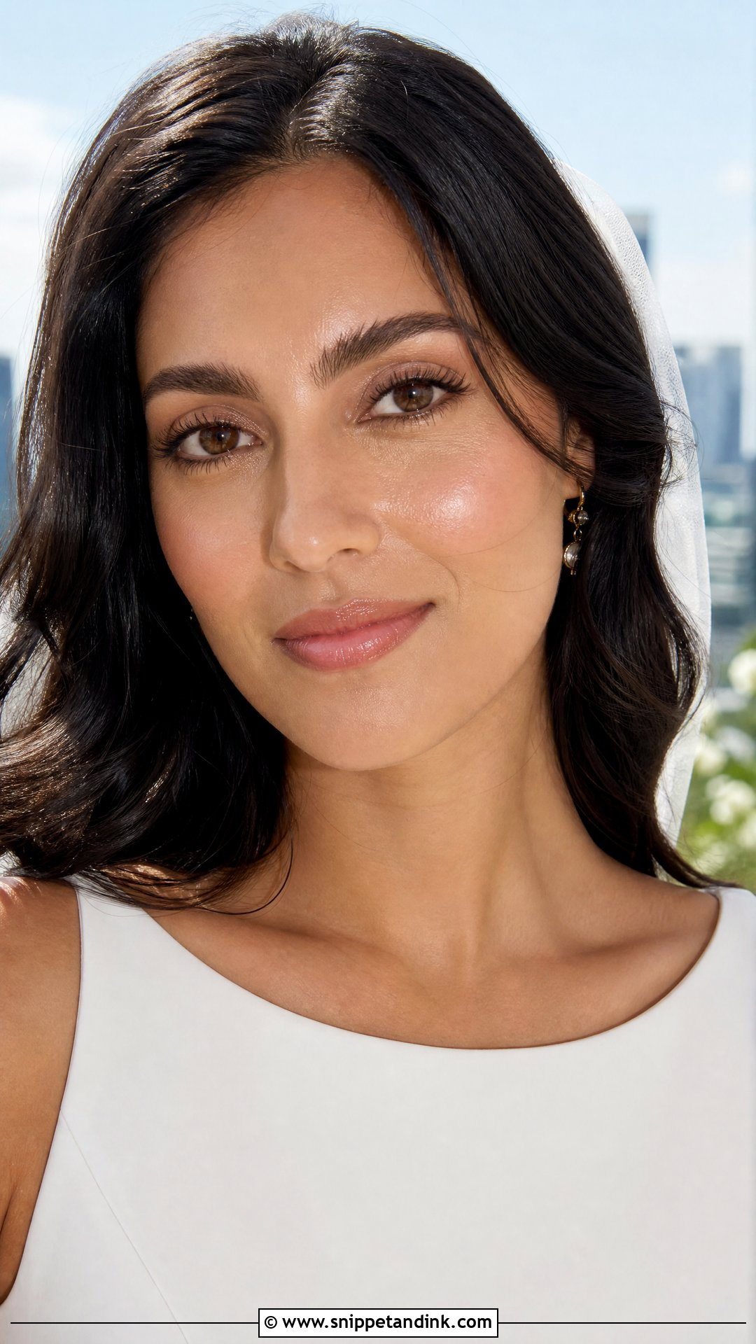Minimal Wedding Makeup With Glossy Lip - Snippet and Ink - 25 Minimal Wedding Makeup Ideas