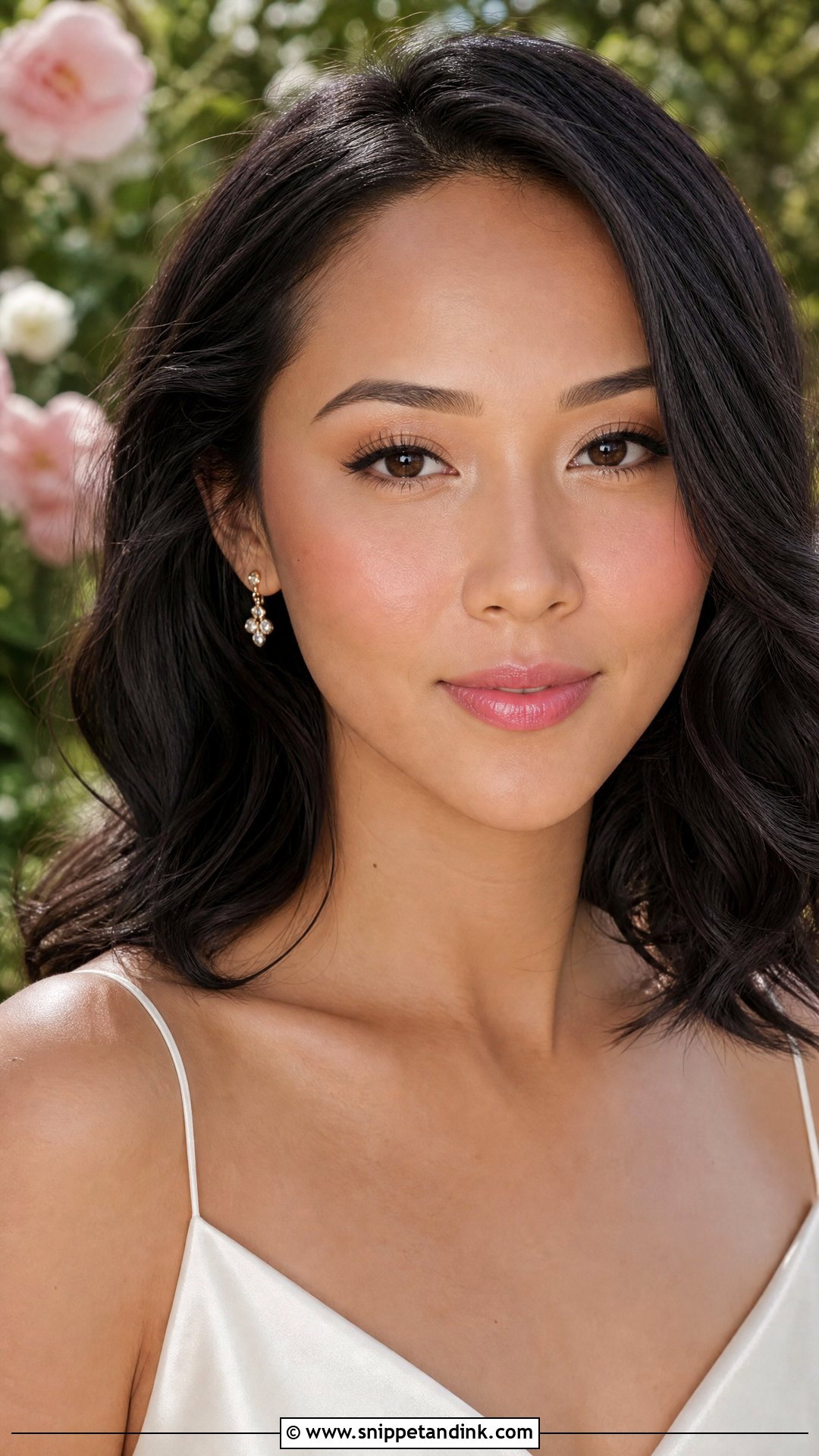 Minimal Wedding Makeup With Pink Lip - Snippet and Ink - 20 Minimal Makeup for Wedding Ideas