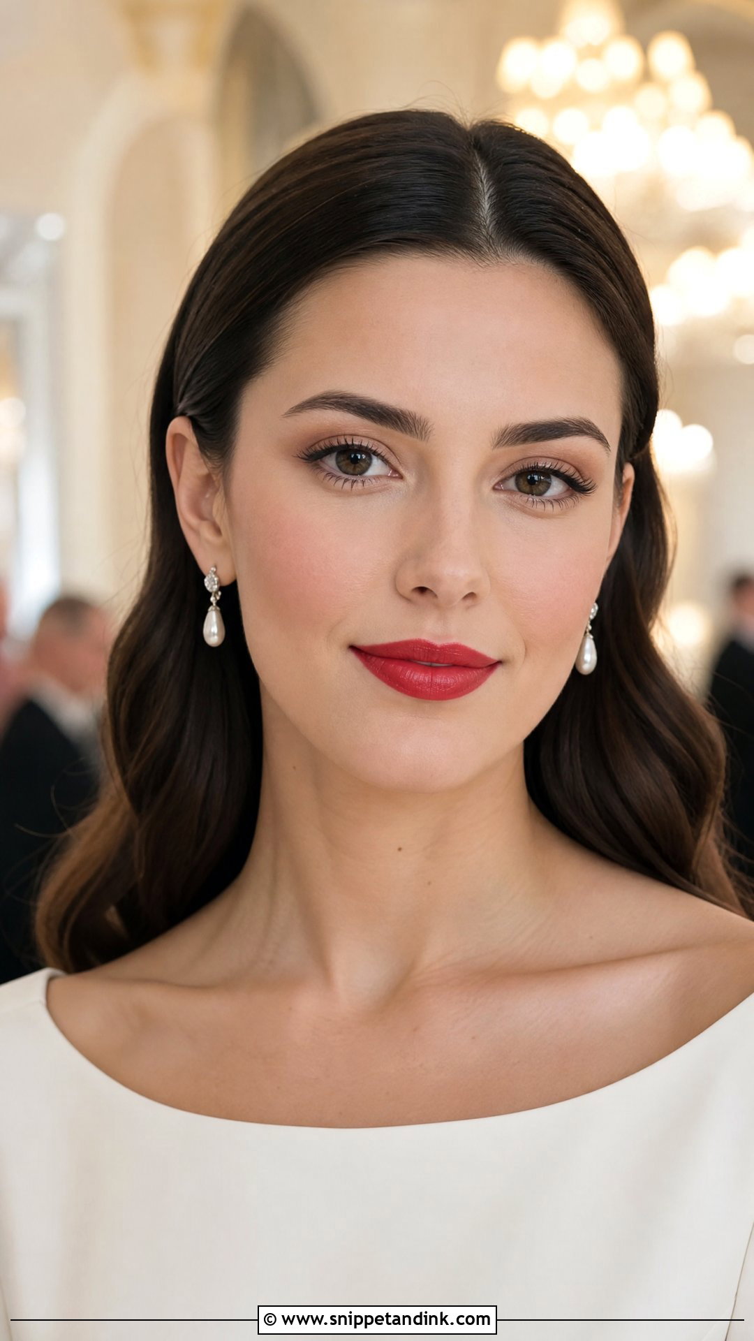 Minimal Wedding Makeup With Red Lip - Snippet and Ink - 25 Minimal Wedding Makeup Ideas