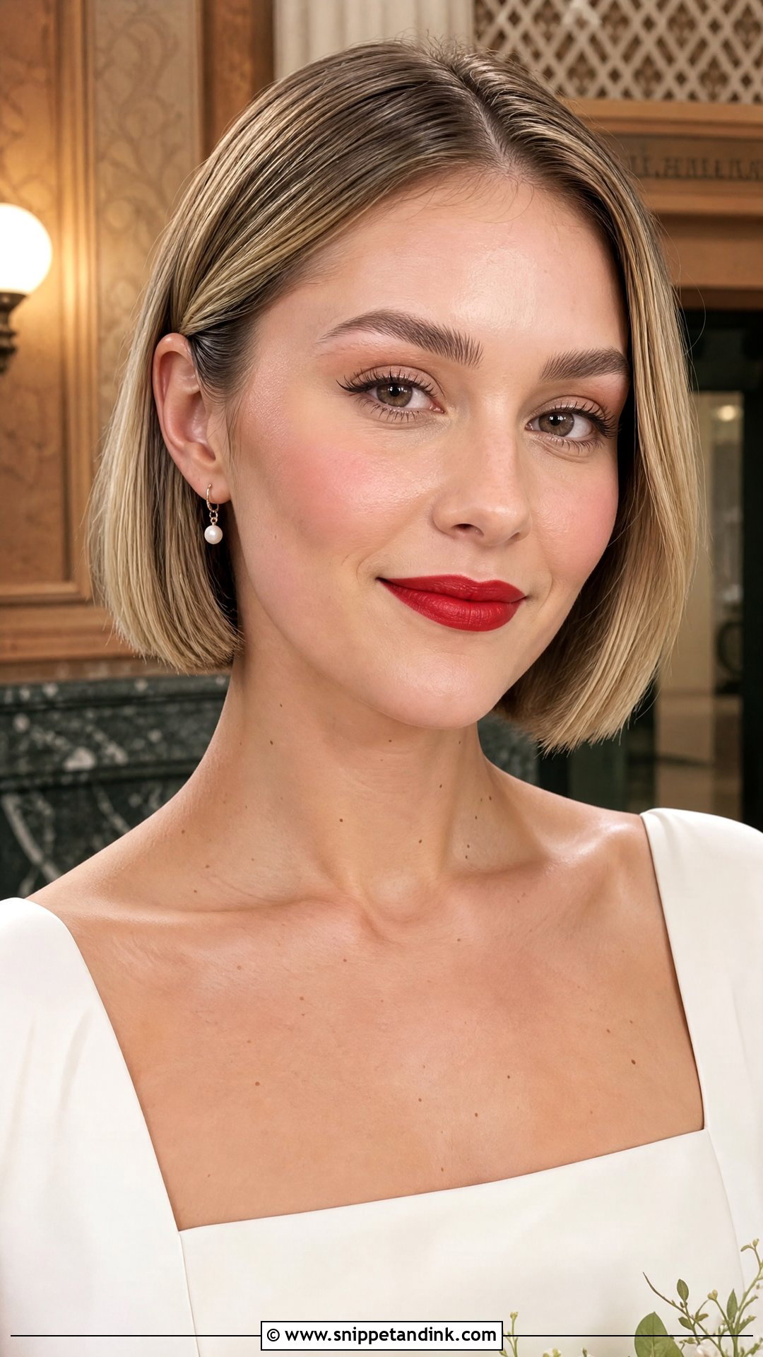 Minimal Wedding Makeup With Red Lips - Snippet and Ink - 20 Wedding Makeup with Red Lips