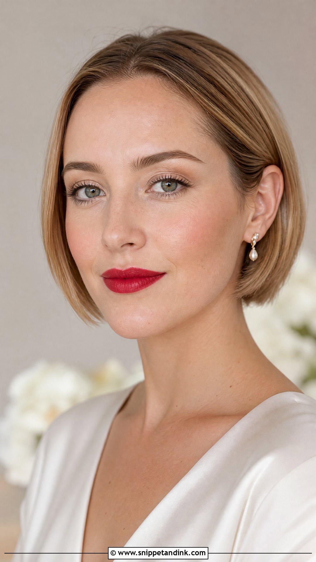 Minimal Wedding Makeup With Red Lipstick - Snippet and Ink - 20 Wedding Makeup Red Lipstick Ideas