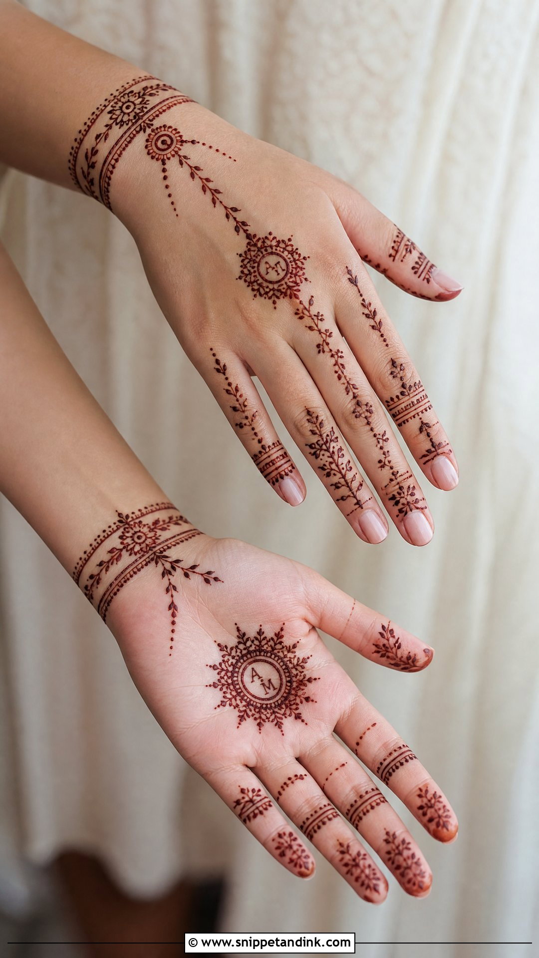 Minimal Wedding Mehndi Design - Snippet and Ink - 20 Wedding Mehndi Design Ideas