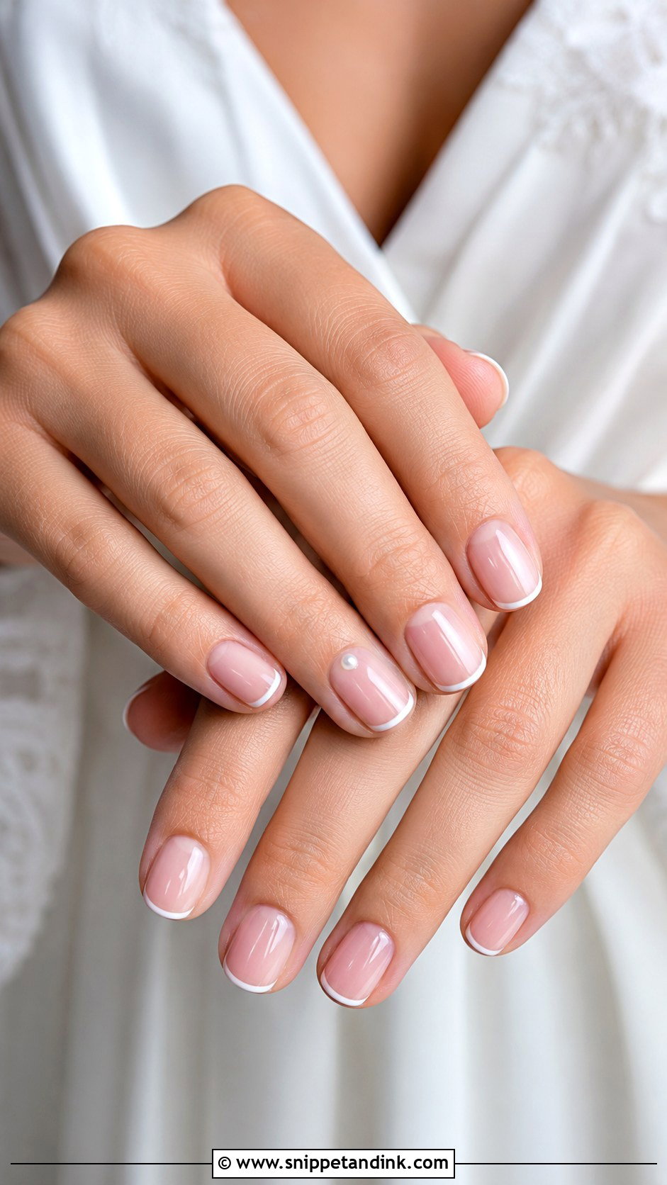 Minimal Wedding Nails - Snippet and Ink - 20 Nail Art Design for Wedding Ideas