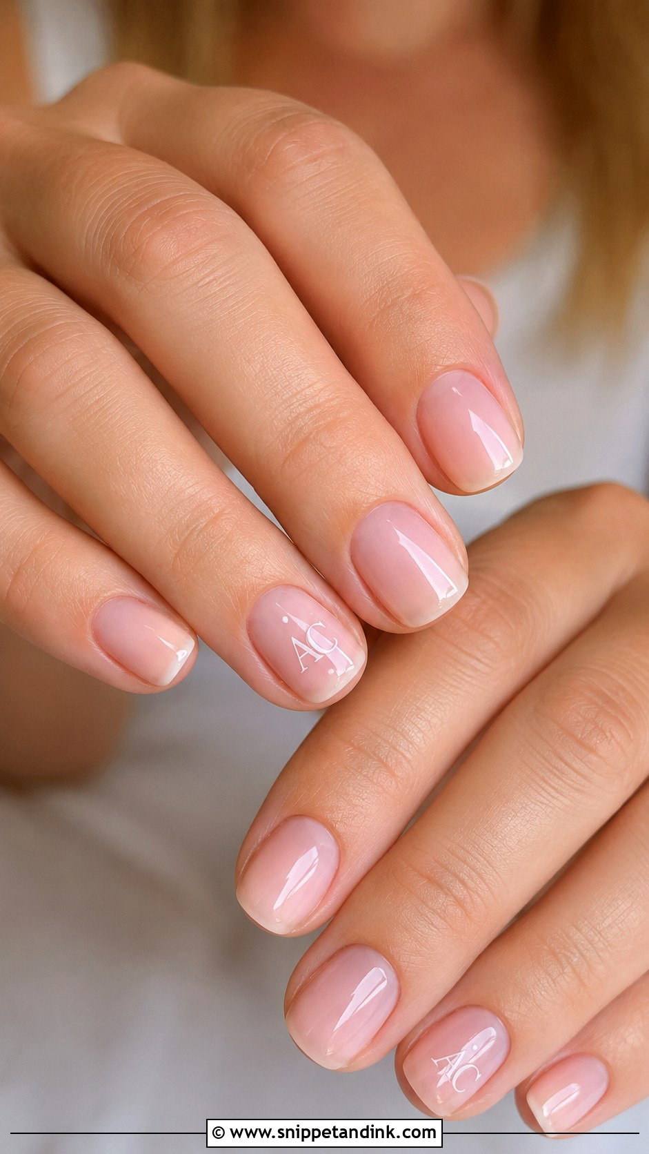 Minimal Wedding Nails With Initials - Snippet and Ink - 20 Wedding Nails with Initials