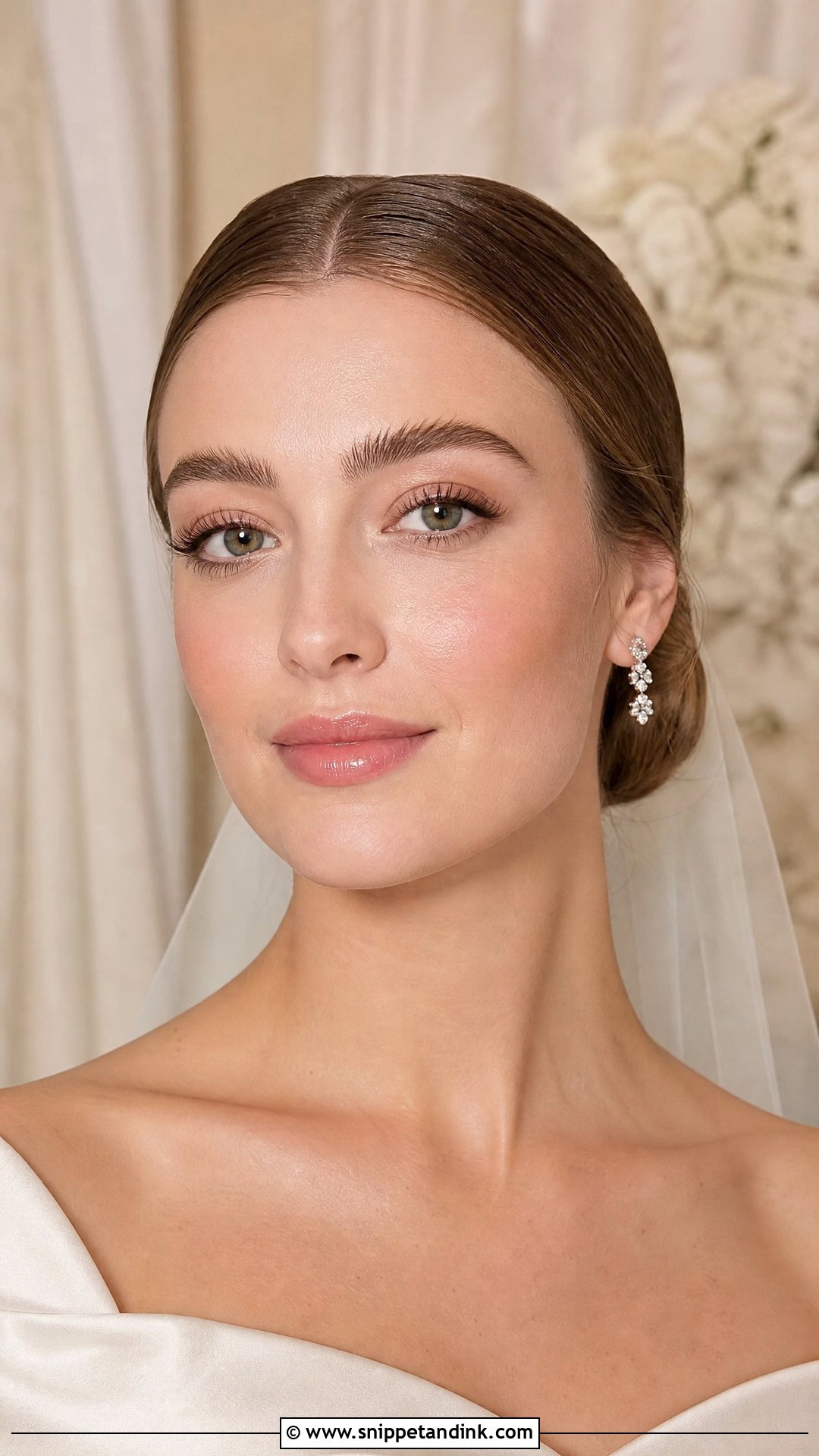 Minimal Winter Bridal Makeup - Snippet and Ink - 20 Winter Bridal Makeup Ideas