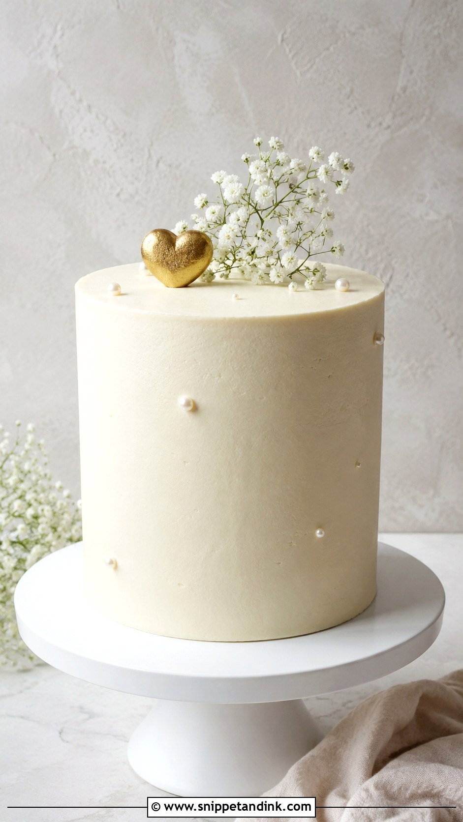 Minimalist Anniversary Cake - Snippet and Ink - 20 Anniversary Cake Snapchat Story Ideas