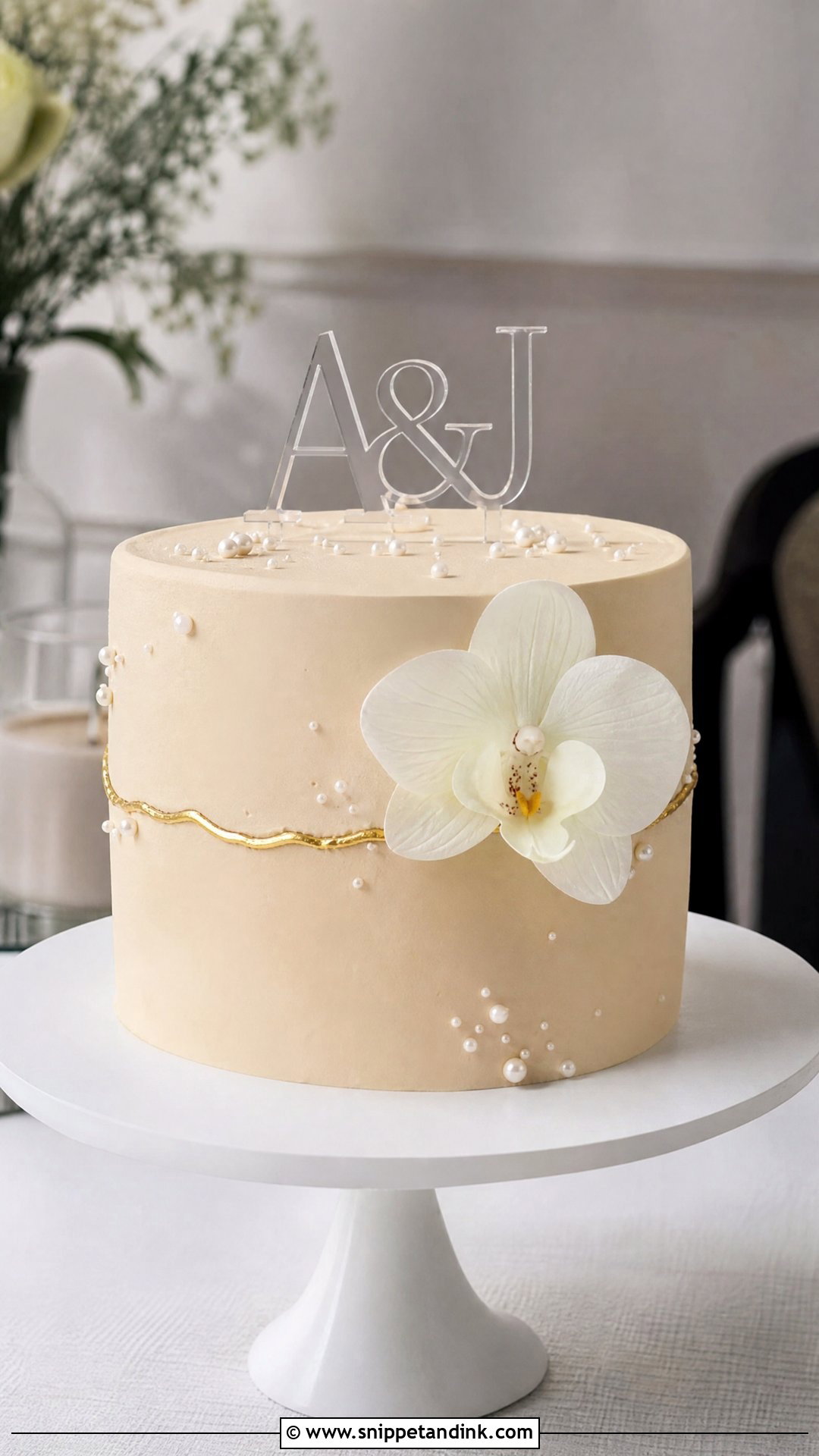 Minimalist Anniversary Cake - Snippet and Ink - 35 Anniversary Cake Designs
