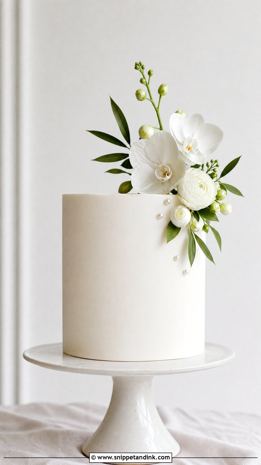 Minimalist Bouquet Wedding Cake - Snippet and Ink - 30 Cake Bouquet Ideas for Wedding