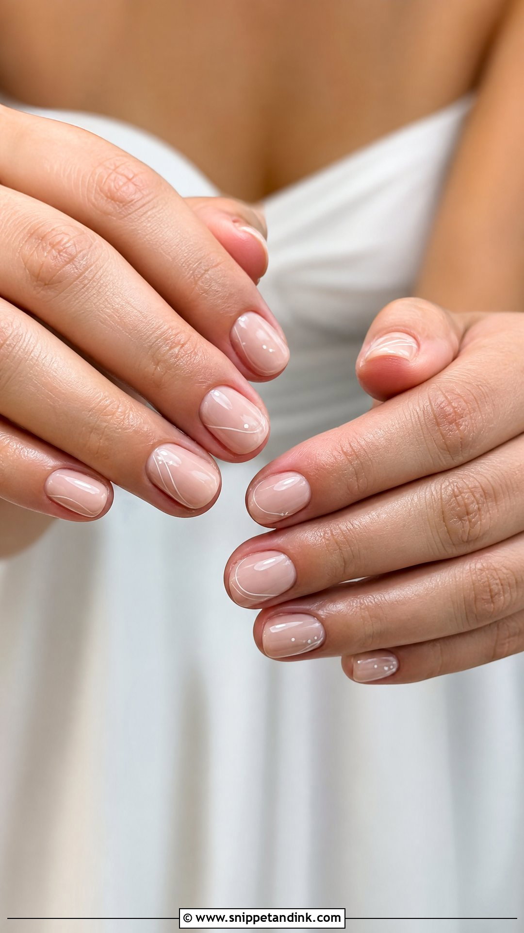Minimalist Bridal Nails - Snippet and Ink - 35 Classy Bridal Wedding Nails for Bride