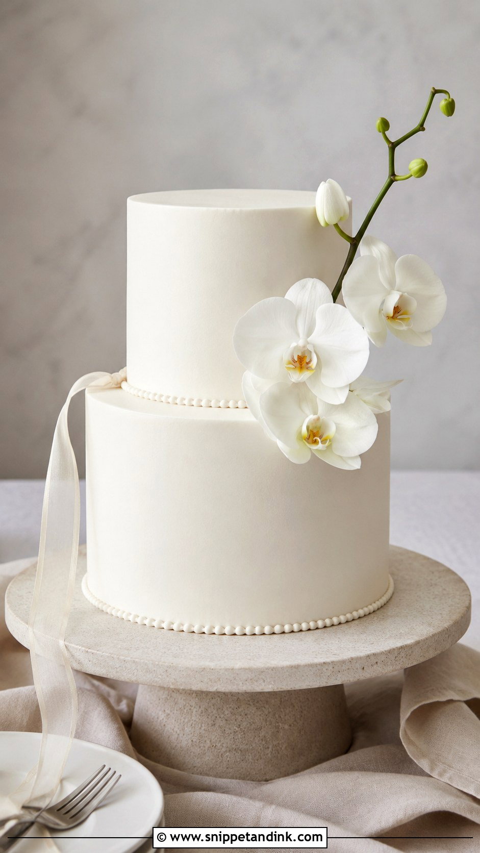 Minimalist Buttercream Wedding Cake - Snippet and Ink - 20 Beautiful Wedding Cakes