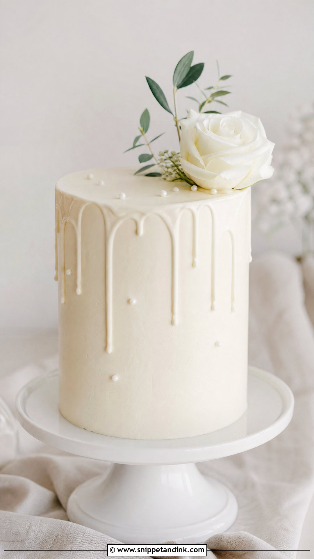 Minimalist Drip Wedding Cake - Snippet and Ink - 30 Drip Cakes for Wedding