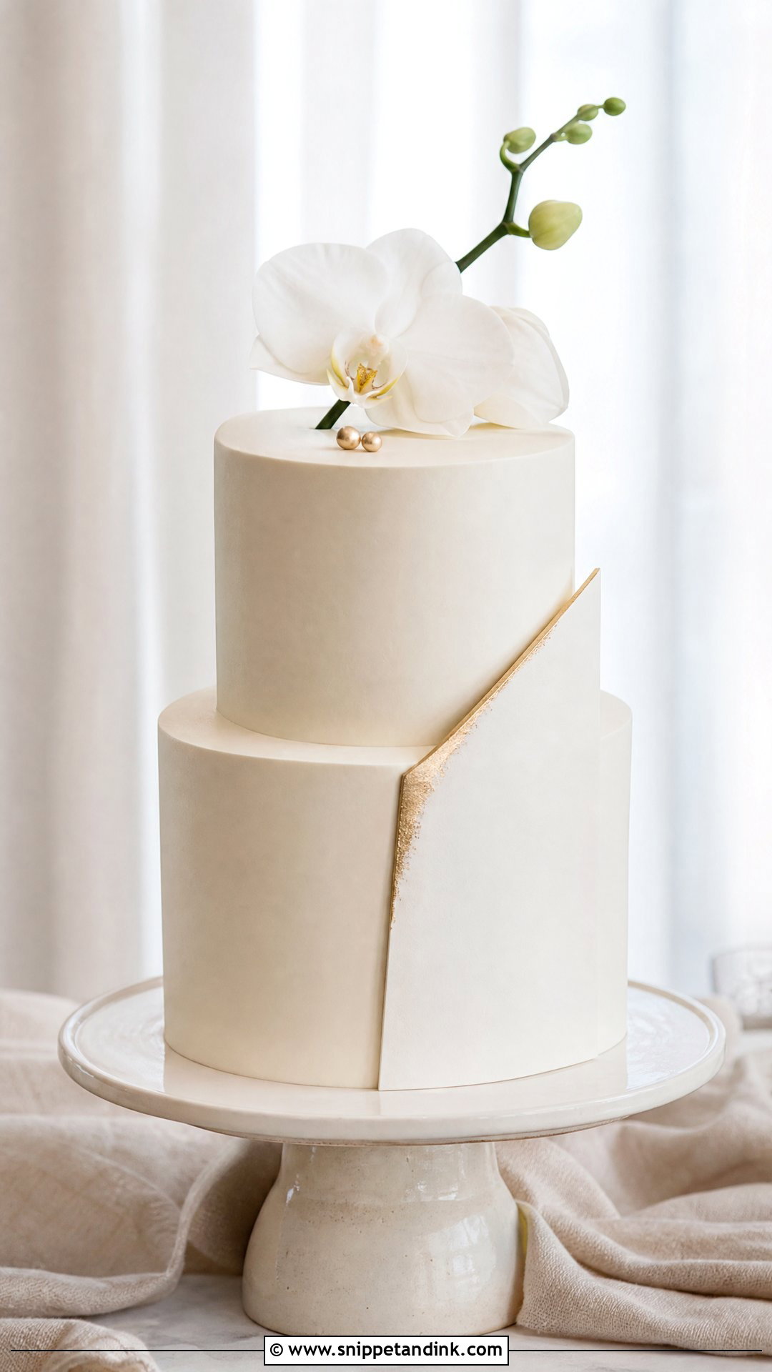 Minimalist Geometric Wedding Cake - Snippet and Ink - 25 Geometric Cake Ideas for Wedding