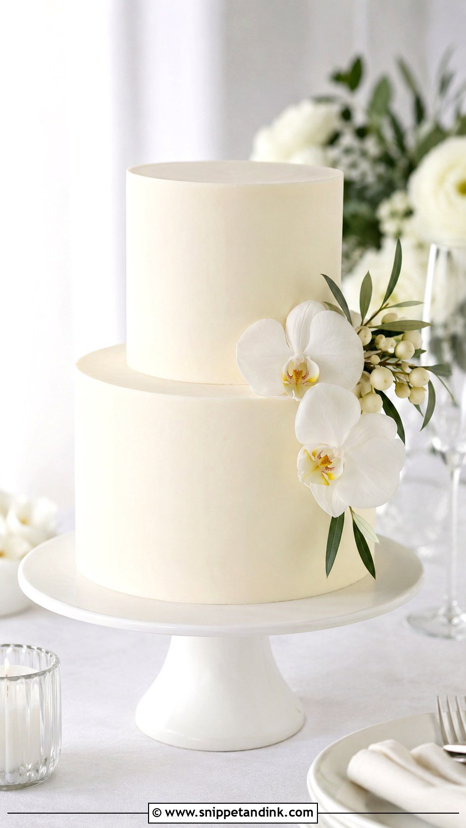 Minimalist Summer Wedding Cake - Snippet and Ink - 20 Simple Summer Wedding Cake Ideas