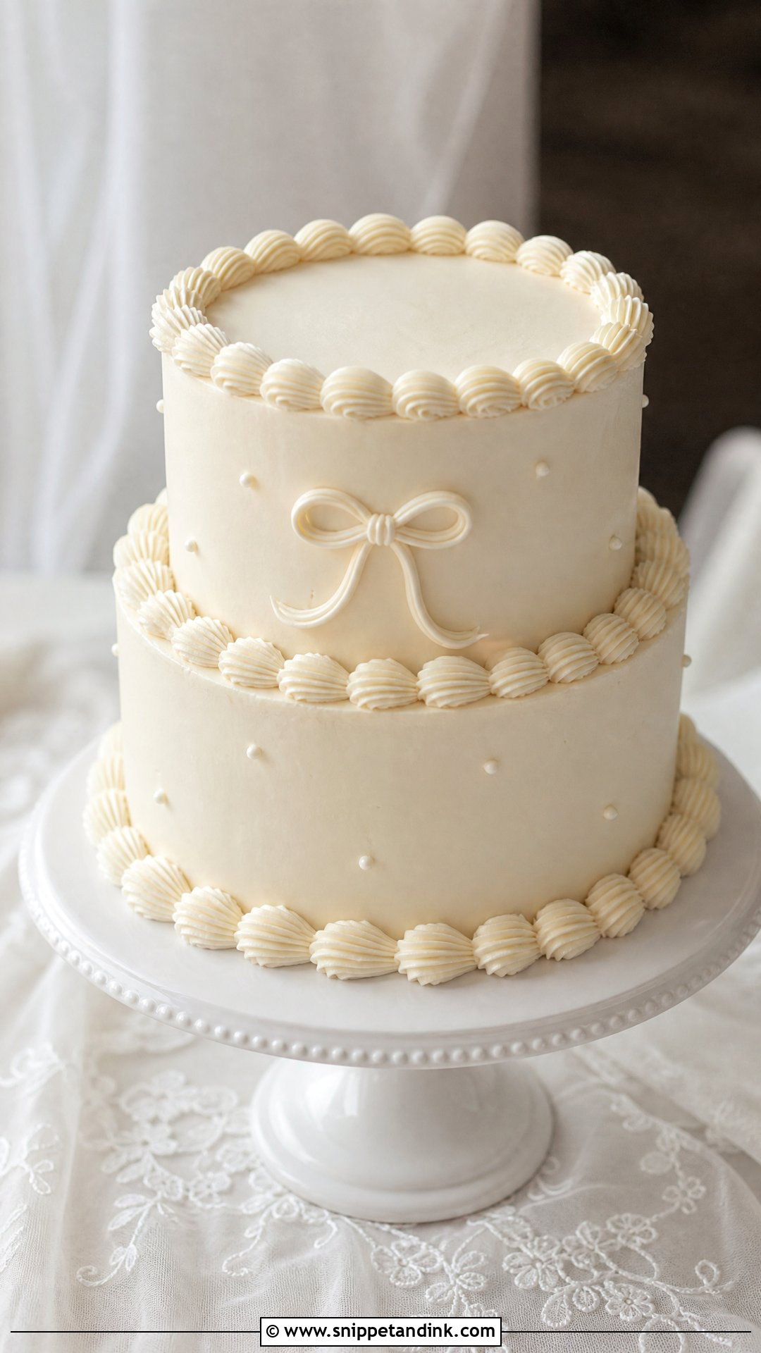 Minimalist Vintage Wedding Cake - Snippet and Ink - 25 Minimalist Wedding Cake Ideas