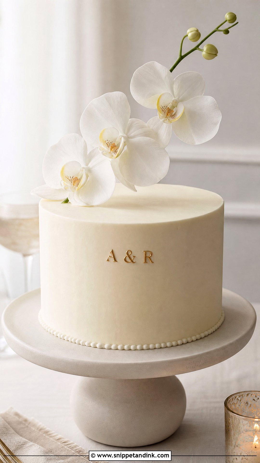 Minimalist Wedding Anniversary Cake - Snippet and Ink - 20 Wedding Anniversary Cake Ideas