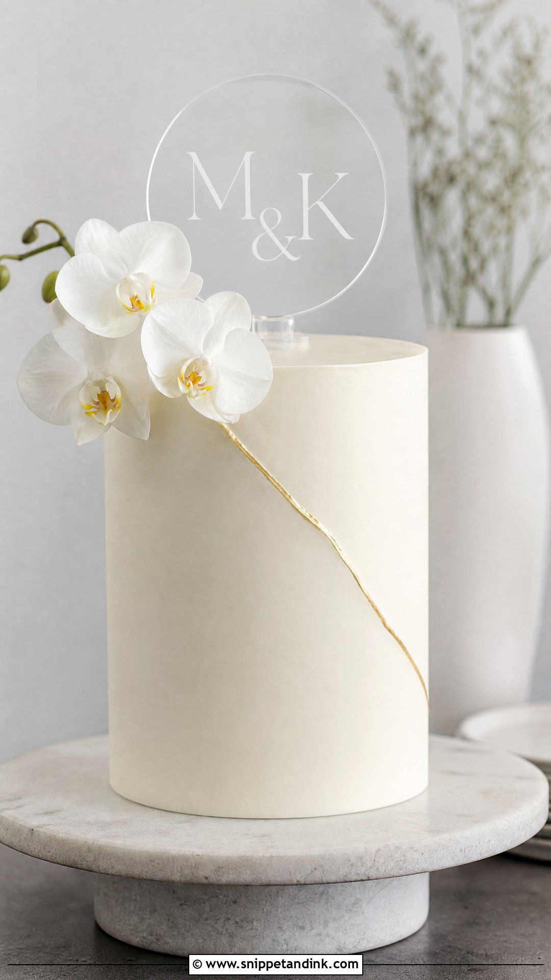 Minimalist Wedding Anniversary Cake - Snippet and Ink - 35 Wedding Anniversary Cake Ideas