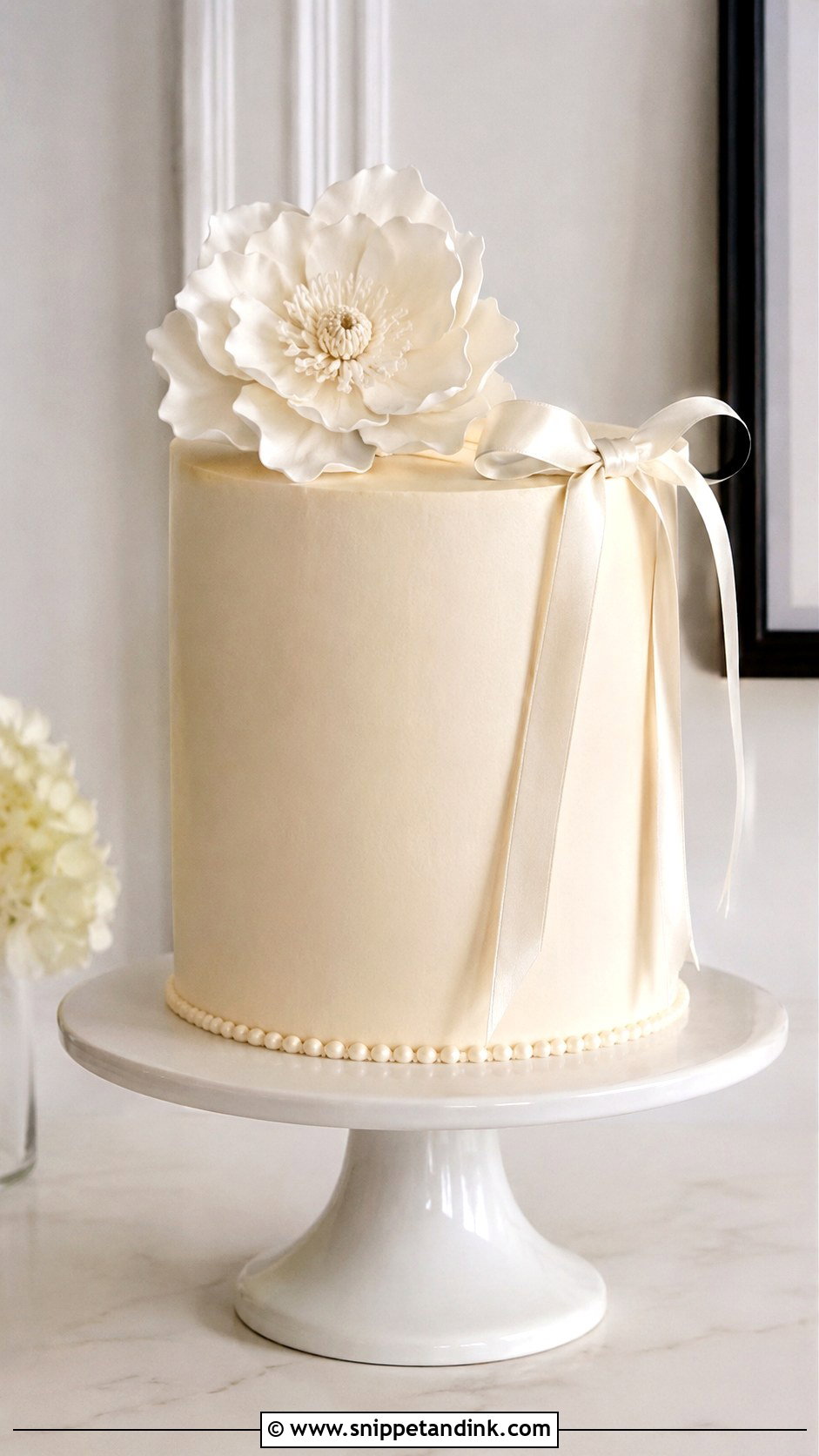 Minimalist Wedding Cake - Snippet and Ink - 20 Cakes with Pictures for Wedding