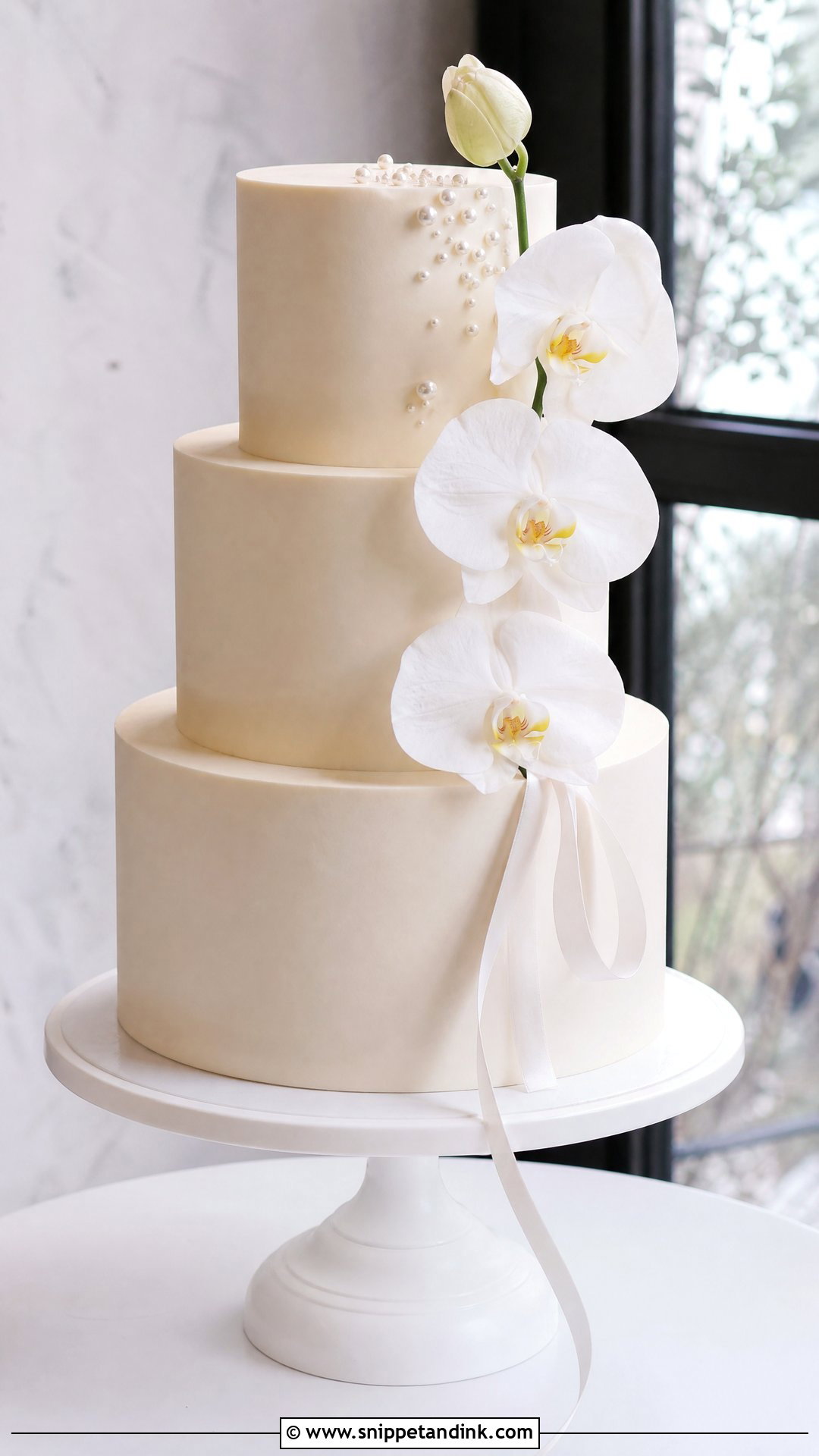 Minimalist Wedding Cake - Snippet and Ink - 20 Luxury Wedding Cake Designs