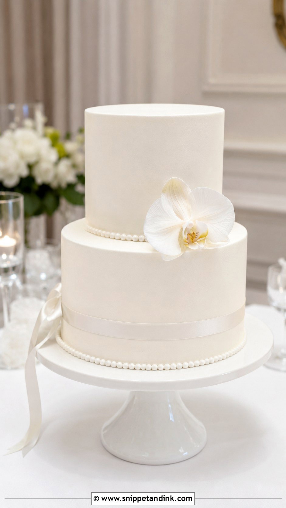 Minimalist Wedding Cake - Snippet and Ink - 20 Most Beautiful Wedding Cakes