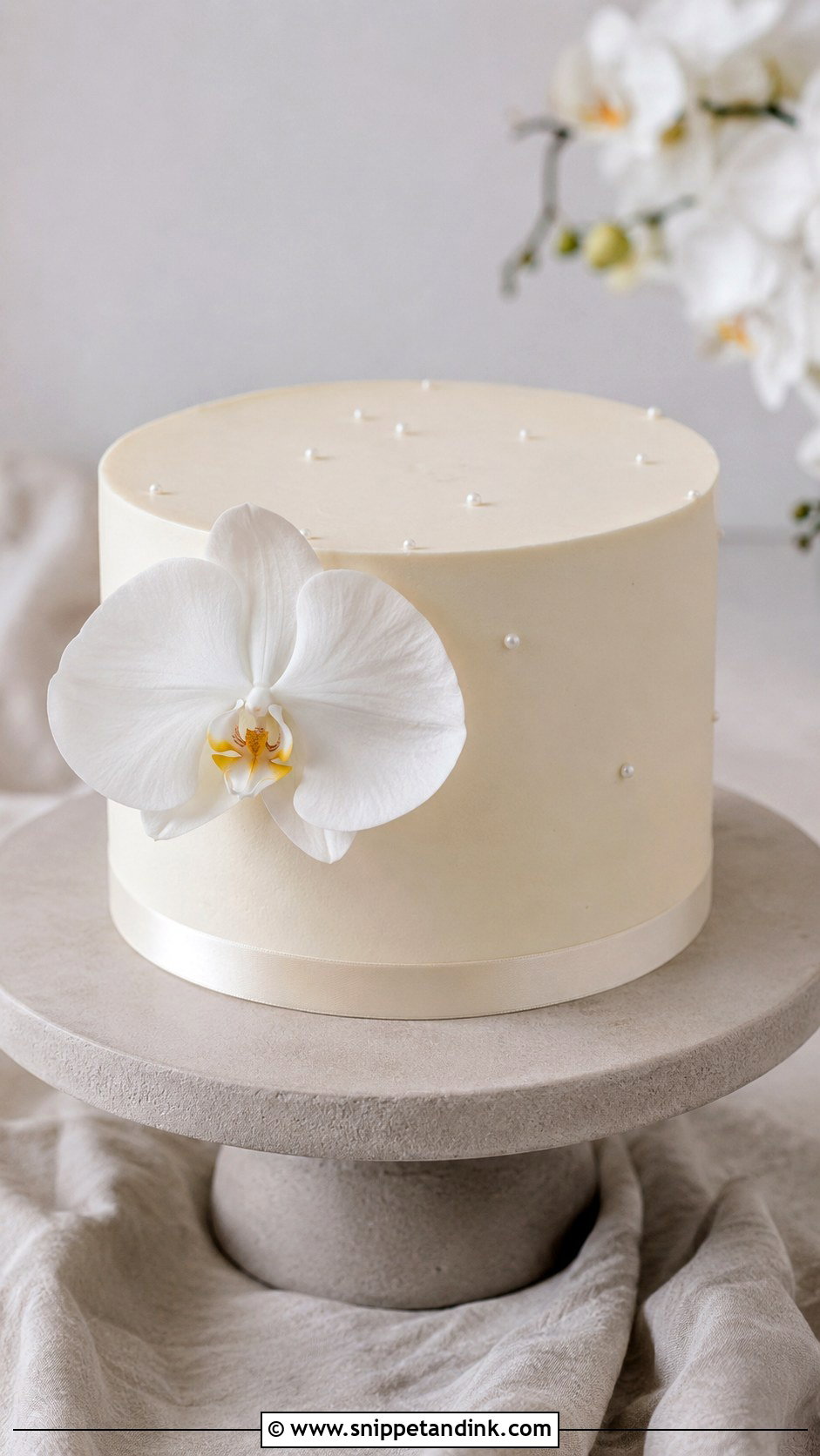 Minimalist Wedding Cake - Snippet and Ink - 20 Non Tiered Wedding Cake Ideas