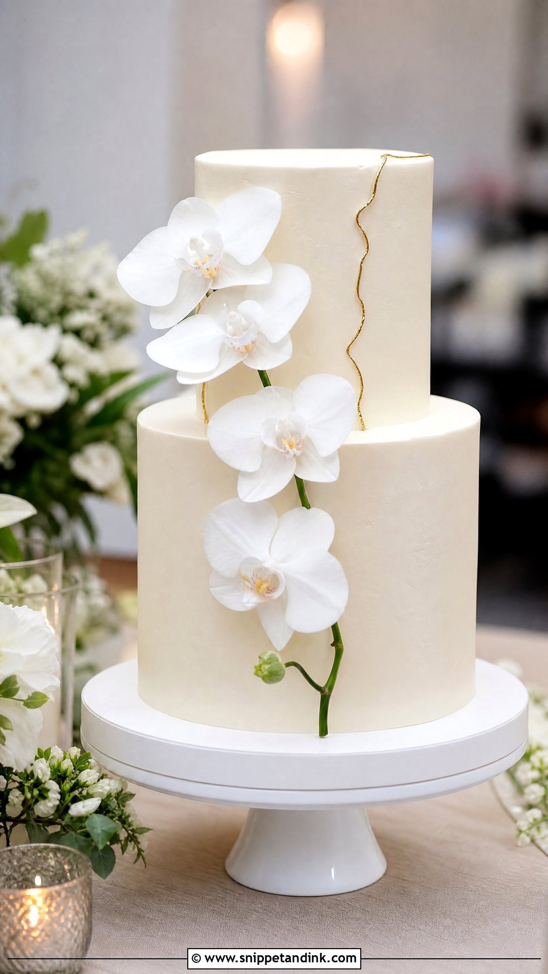 Minimalist Wedding Cake - Snippet and Ink - 20 Simple Elegant Wedding Cake Ideas