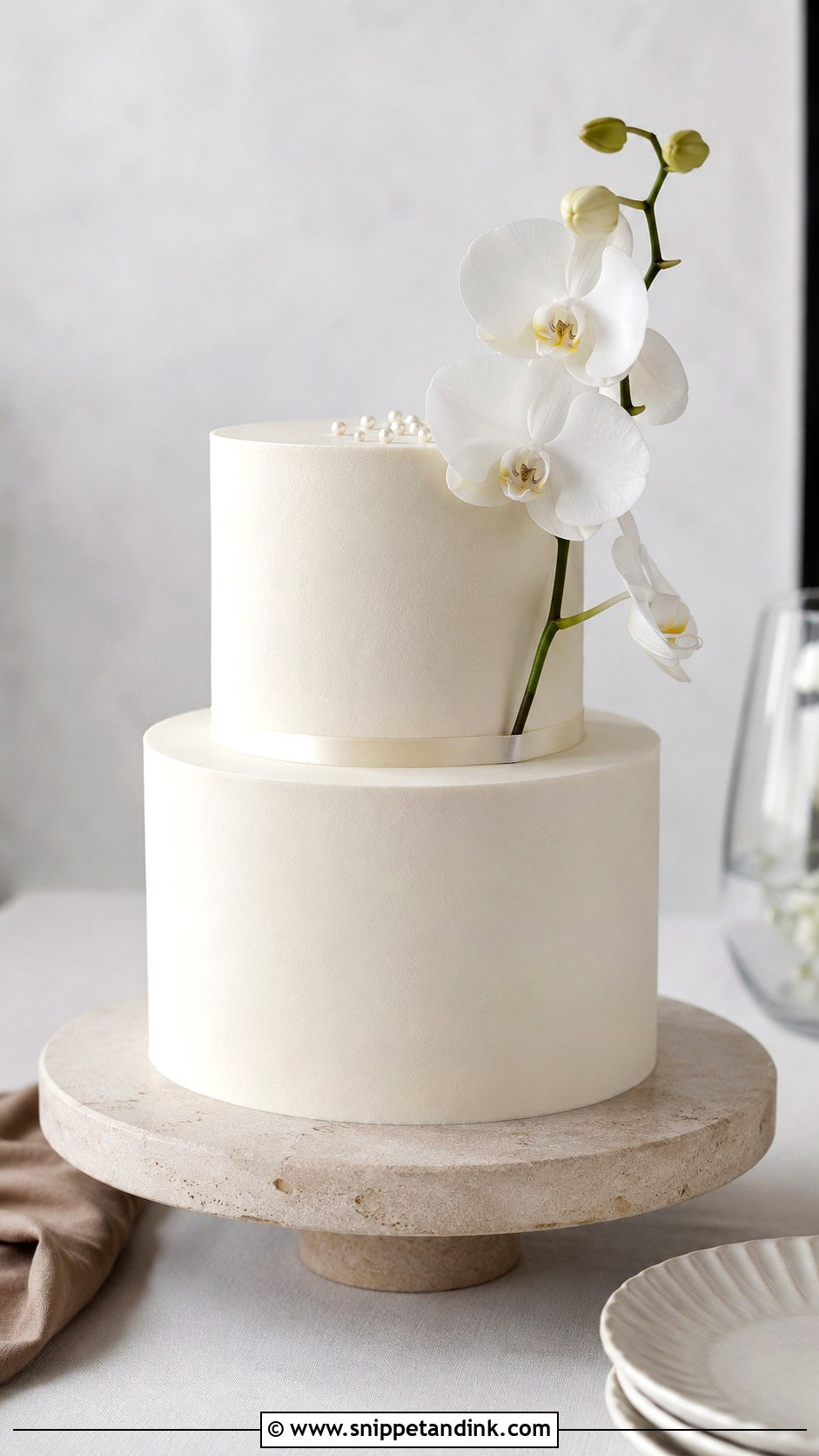 Minimalist Wedding Cake - Snippet and Ink - 20 Type of Cakes for Wedding