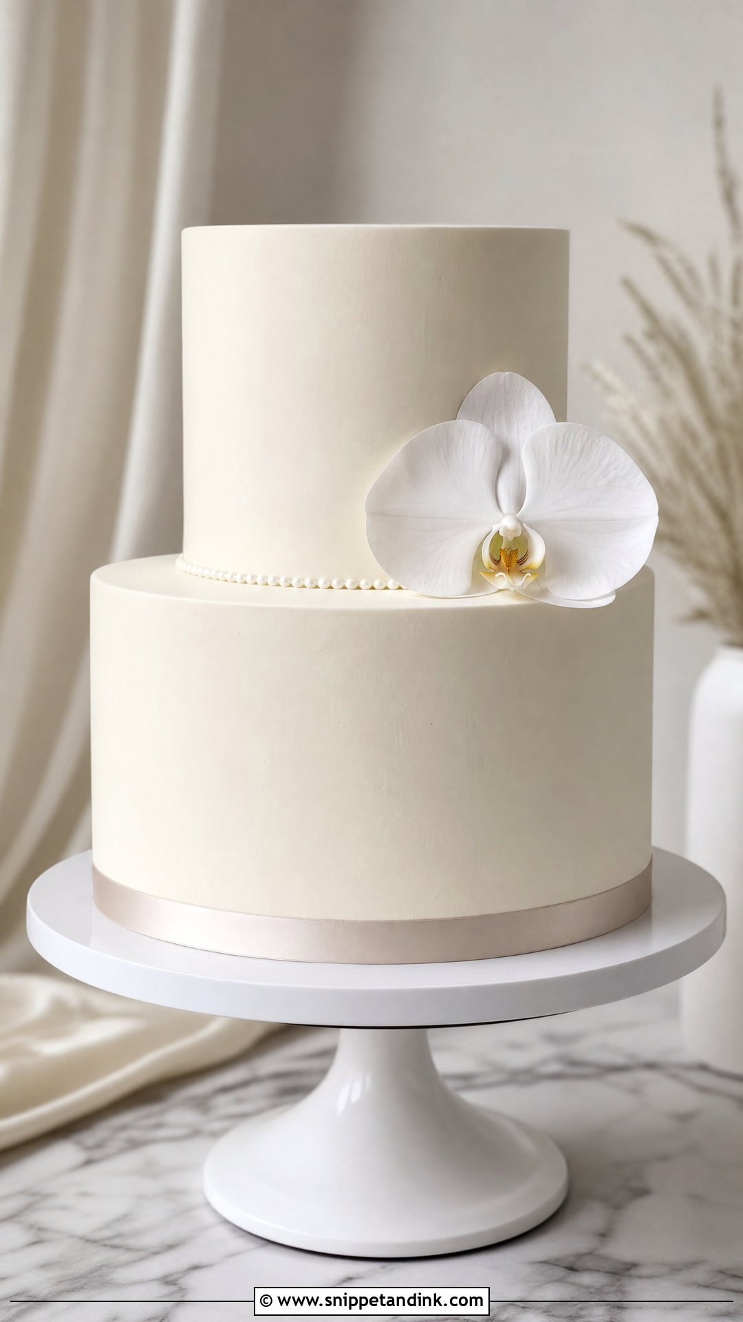 Minimalist Wedding Cake - Snippet and Ink - 20 Wedding Cake 2025