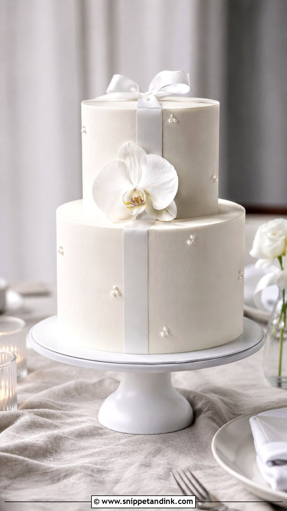 Minimalist Wedding Cake - Snippet and Ink - 20 Wedding Cake Chart