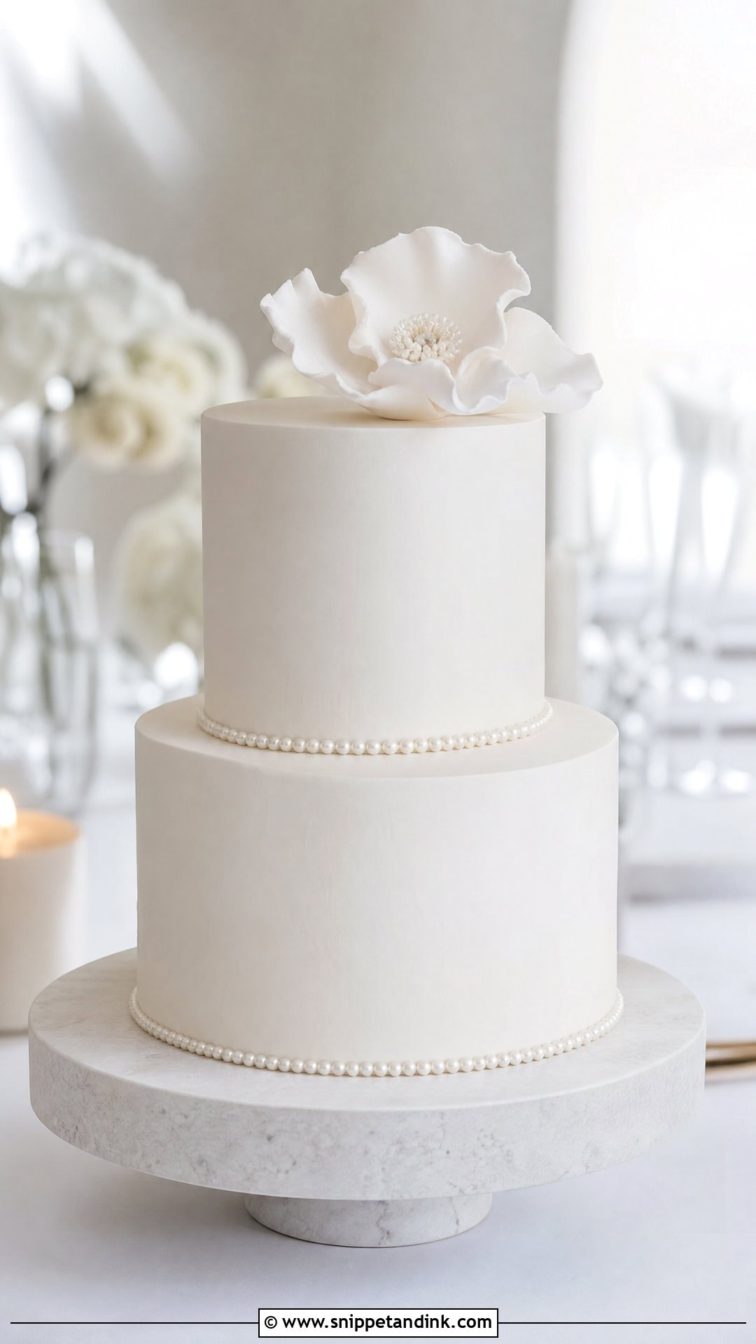 Minimalist Wedding Cake - Snippet and Ink - 25 Luxury Wedding Cake Ideas
