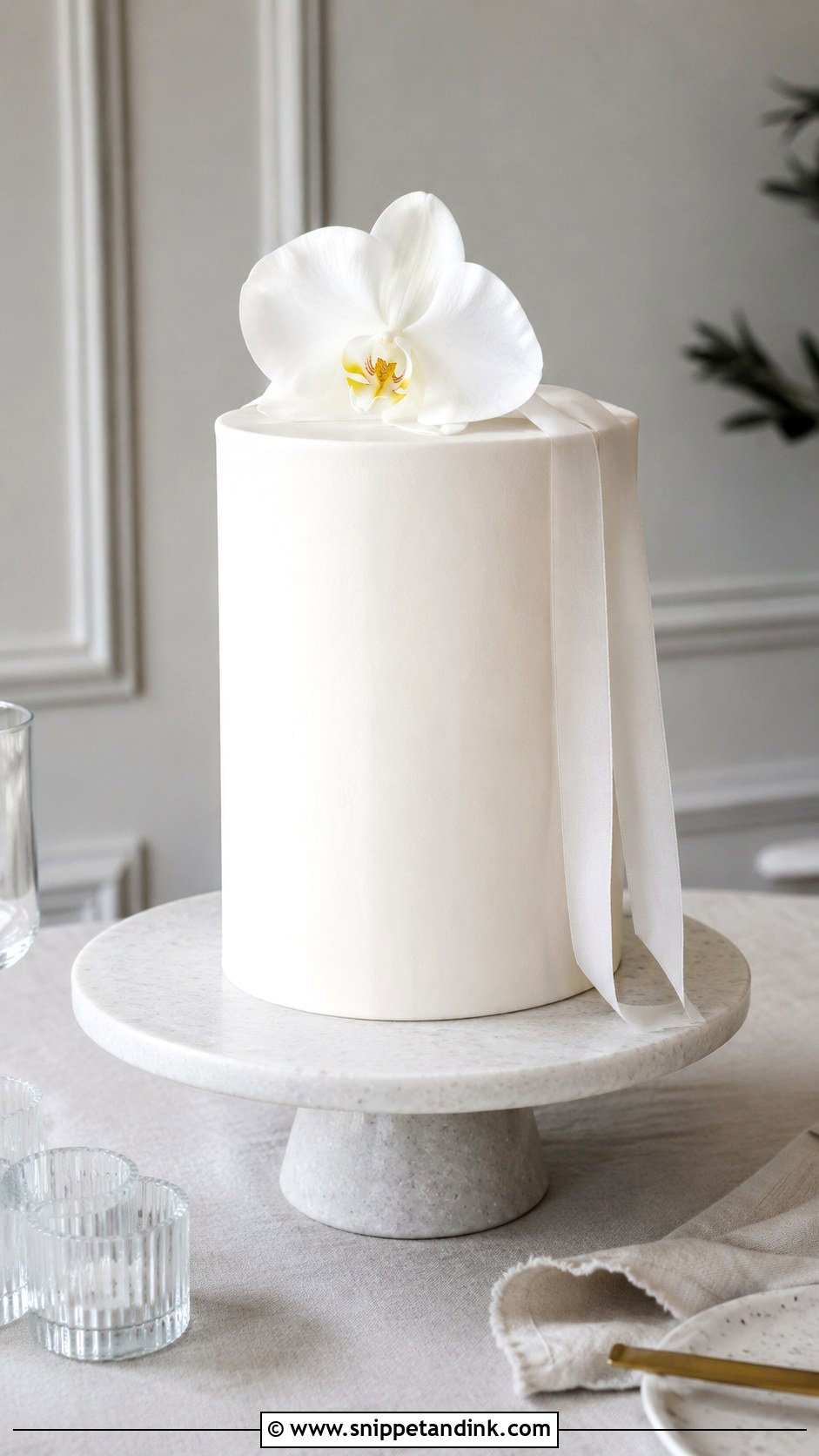 Minimalist Wedding Cake - Snippet and Ink - 25 Wedding Cake Gif