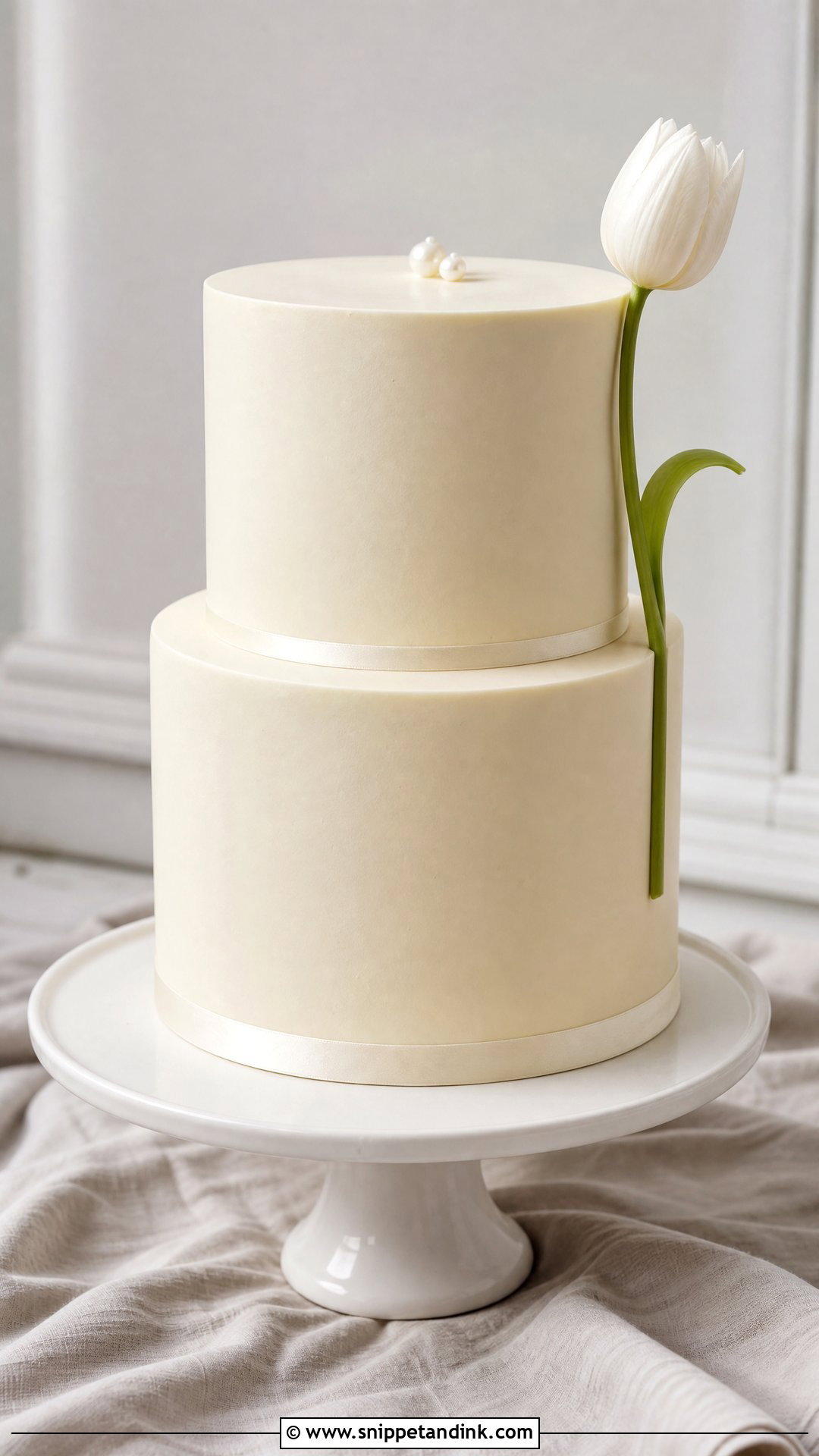 Minimalist Wedding Cake - Snippet and Ink - 30 Aesthetic Cake Inspo Ideas for Wedding