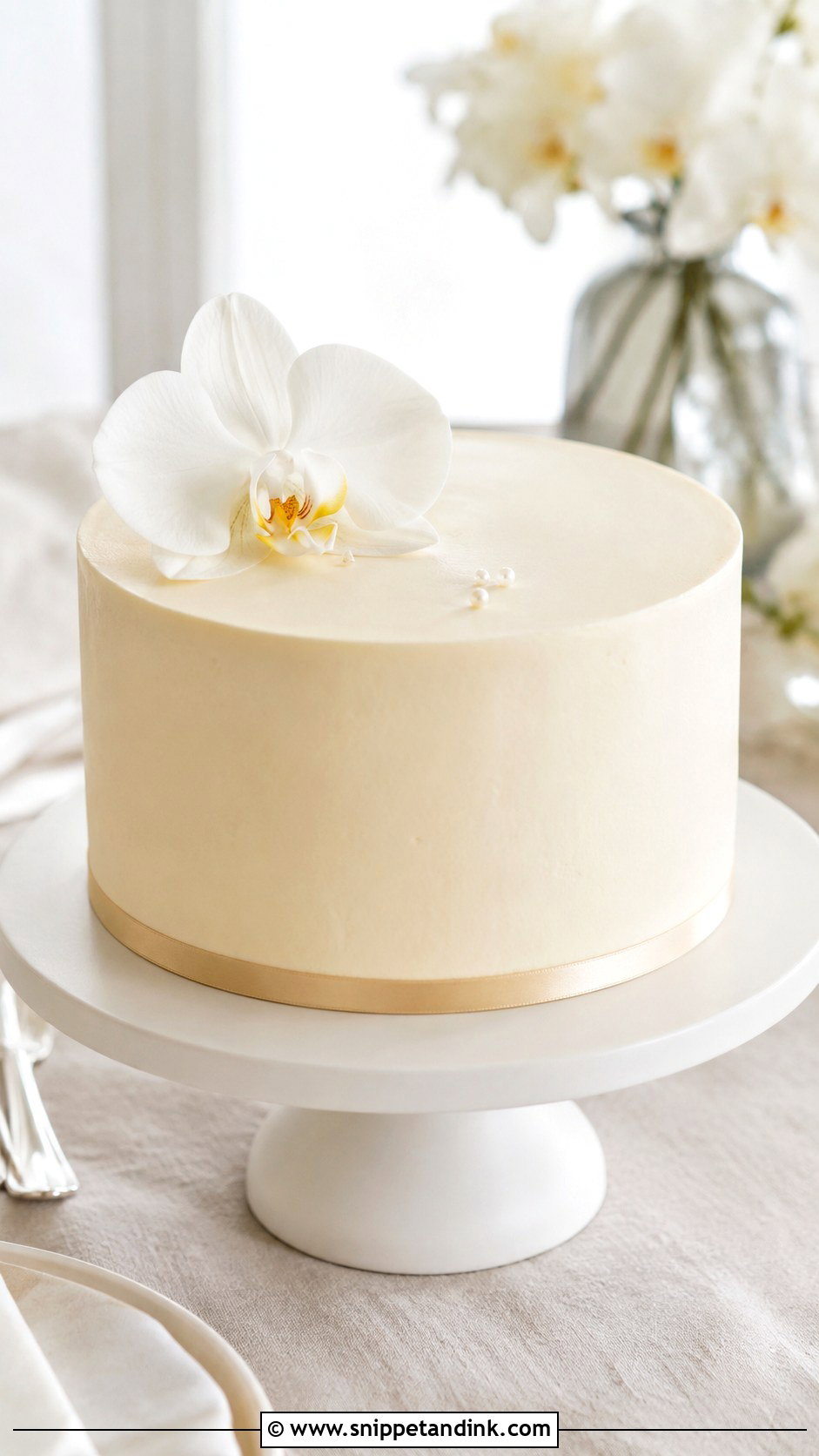 Minimalist Wedding Cake - Snippet and Ink - 20 Easy Wedding Cake Decorating Ideas