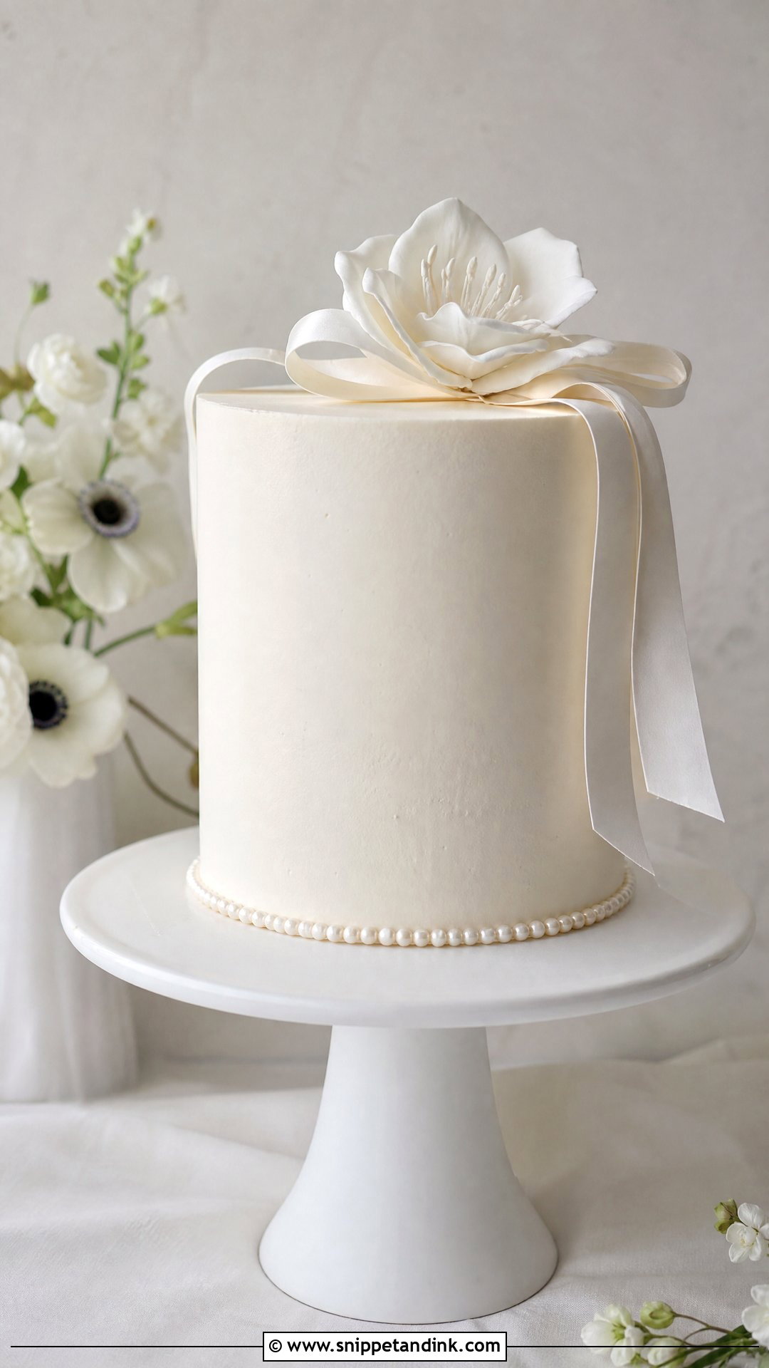 Minimalist Wedding Cake - Snippet and Ink - 30 Pretty Cake Ideas for Wedding