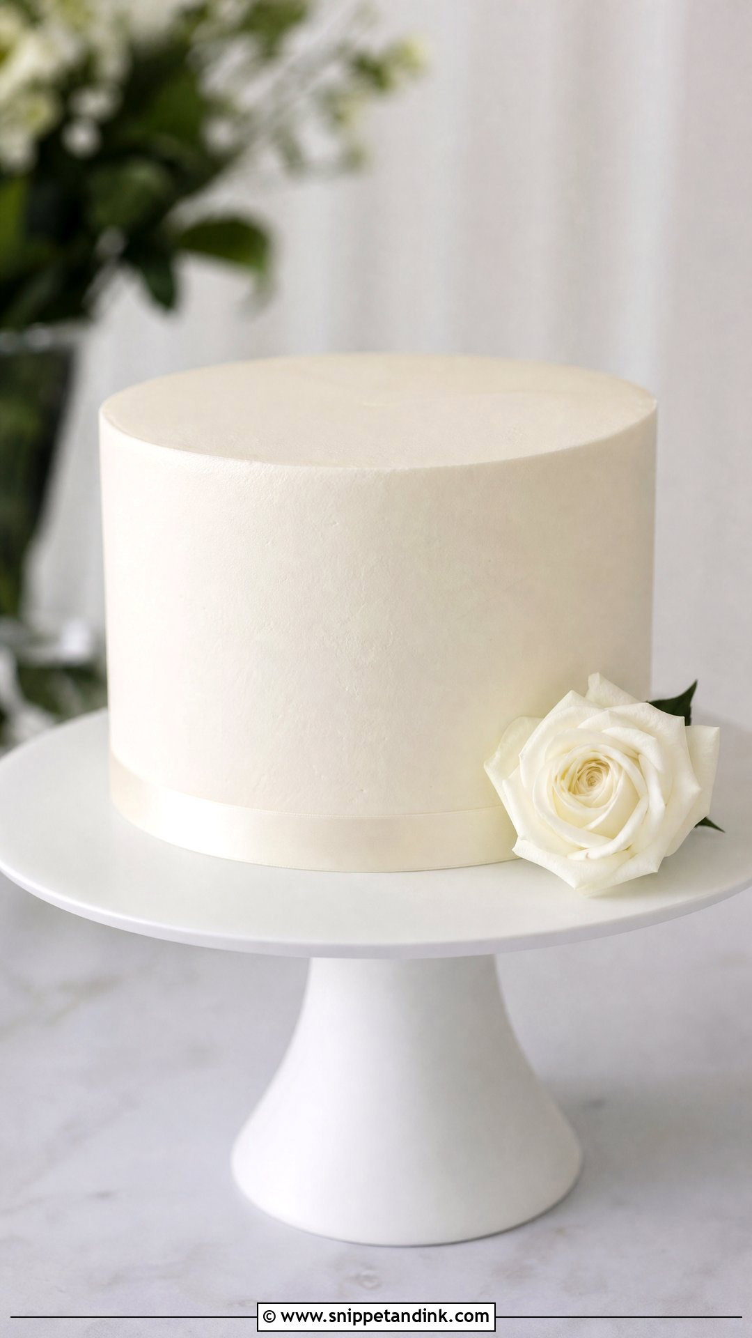 Minimalist Wedding Cake - Snippet and Ink - 30 Simple Wedding Cake Ideas