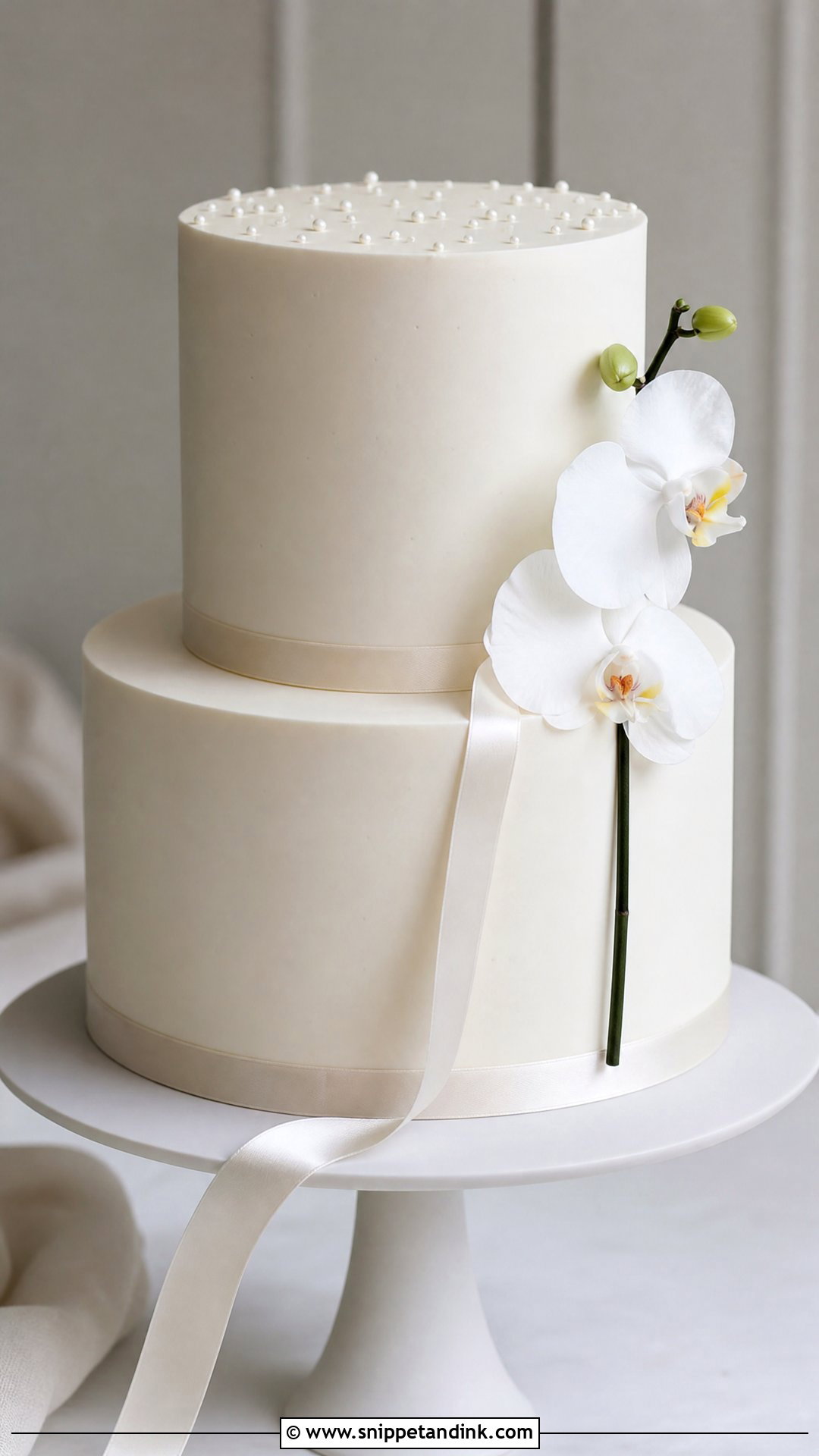 Minimalist Wedding Cake - Snippet and Ink - 30 Trending Cakes for Wedding