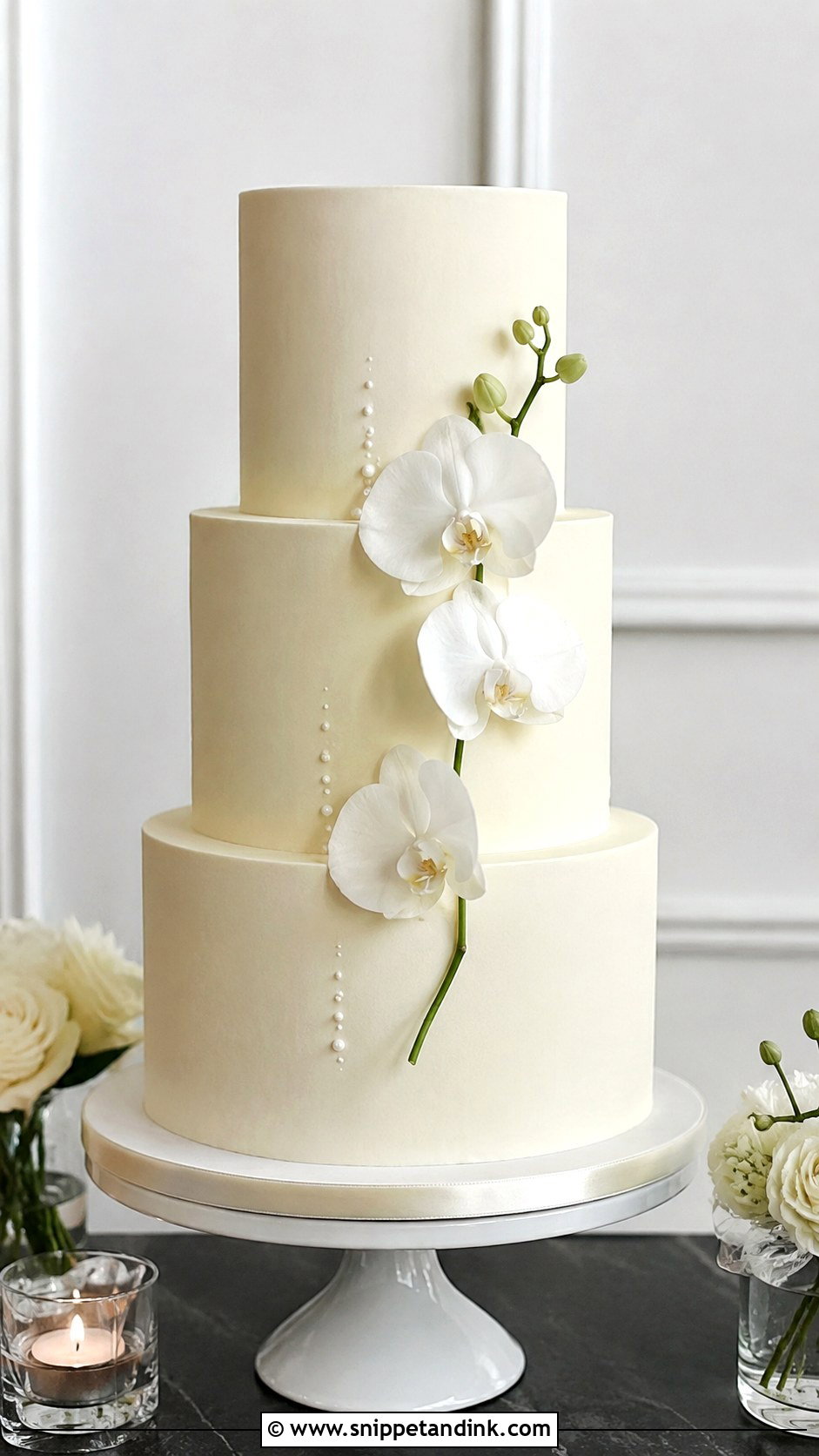 Minimalist Wedding Cake - Snippet and Ink - 20 Fancy Wedding Cakes