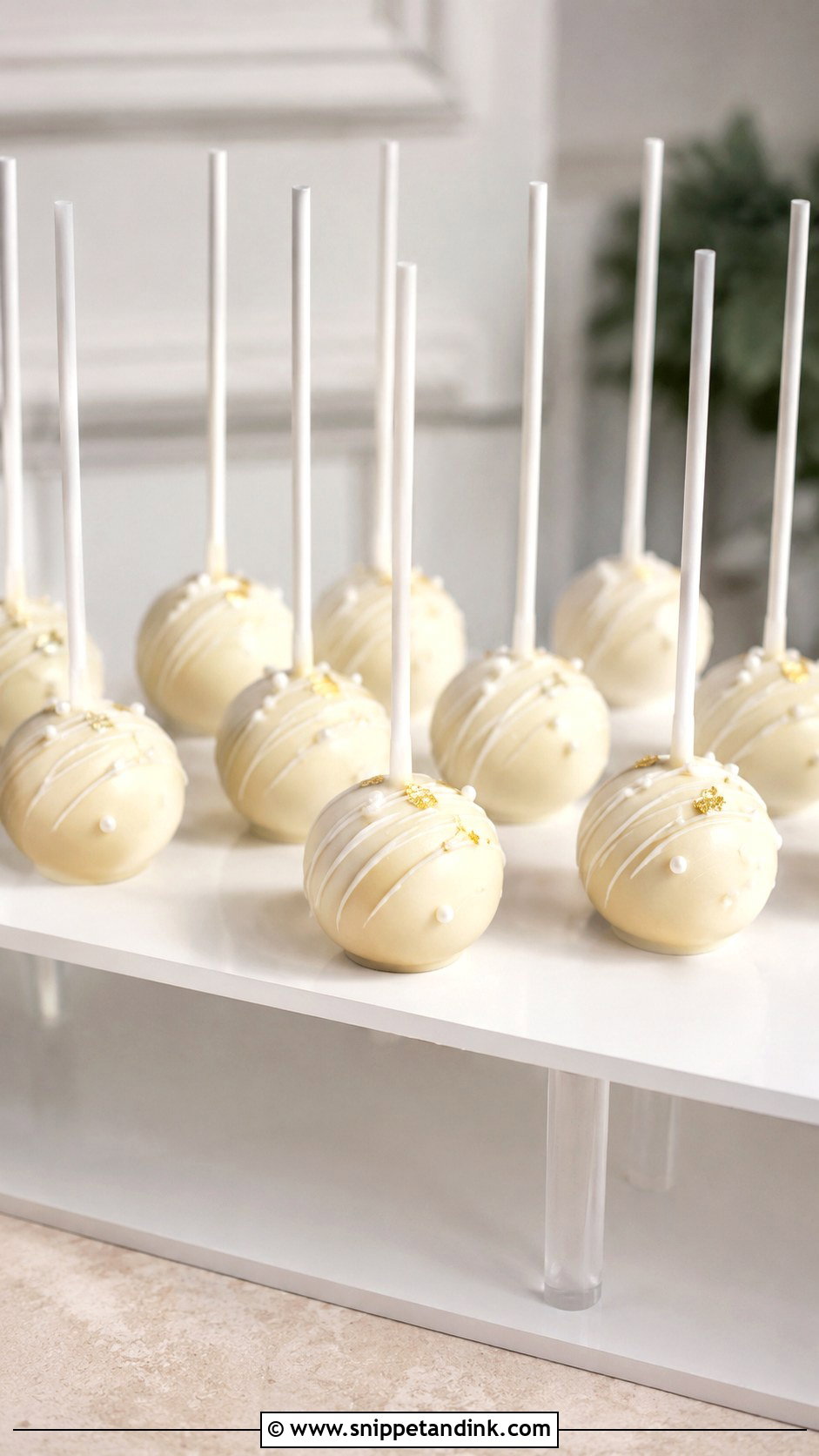 Minimalist Wedding Cake Pops - Snippet and Ink - 30 Cake Pops Ideas for Wedding
