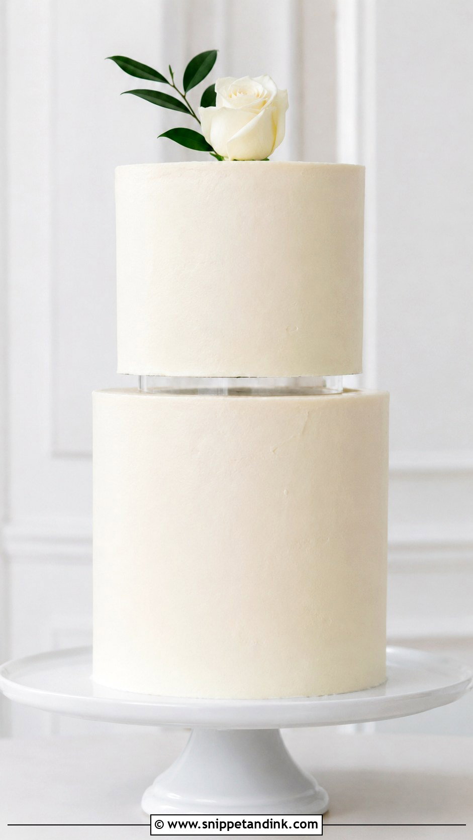 Minimalist Wedding Cake Separator - Snippet and Ink - 25 Wedding Cake Separators