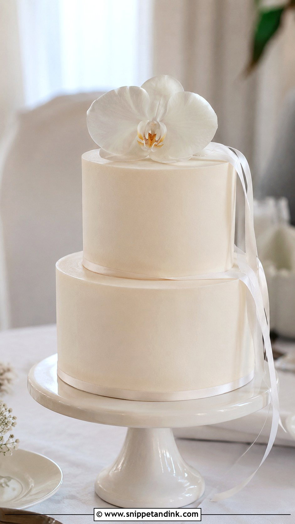 Minimalist Wedding Cake - Snippet and Ink - 20 Cake Photoshoot Aesthetic Ideas for Wedding