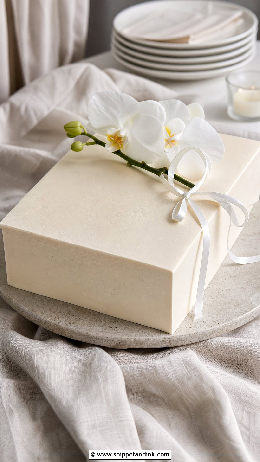 Minimalist Wedding Sheet Cake - Snippet and Ink - 20 Wedding Sheet Cake Ideas