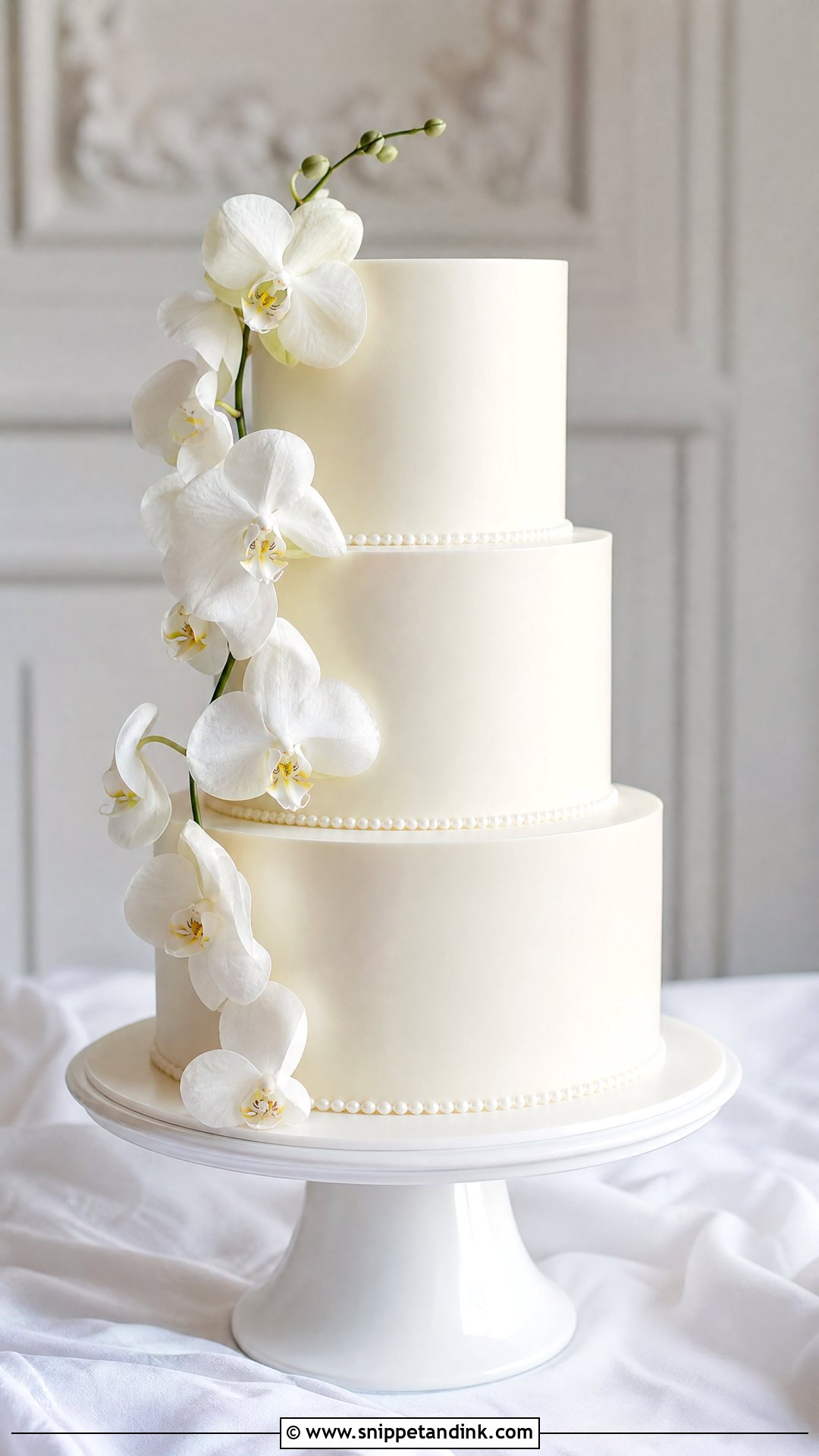 Minimalist White Wedding Cake - Snippet and Ink - 25 Latest Cake Design Ideas for Wedding