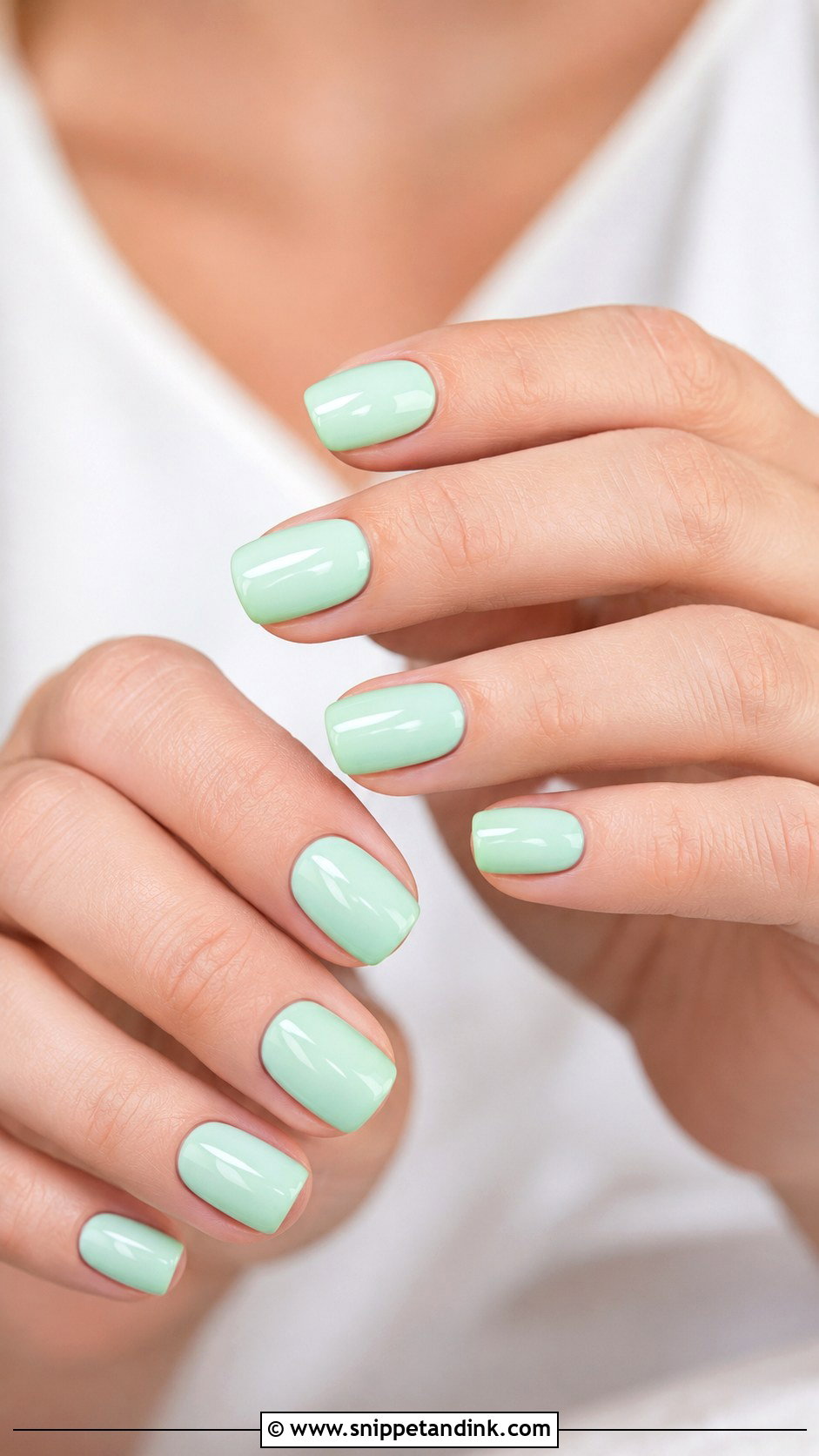 Mint Green Bridesmaid Nails - Snippet and Ink - 20 Summer Bridesmaid Nails